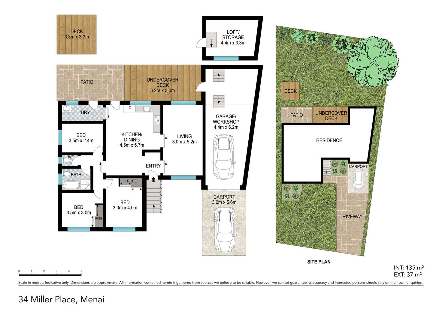 Floorplan of Homely house listing, 34 Miller Place, Menai NSW 2234