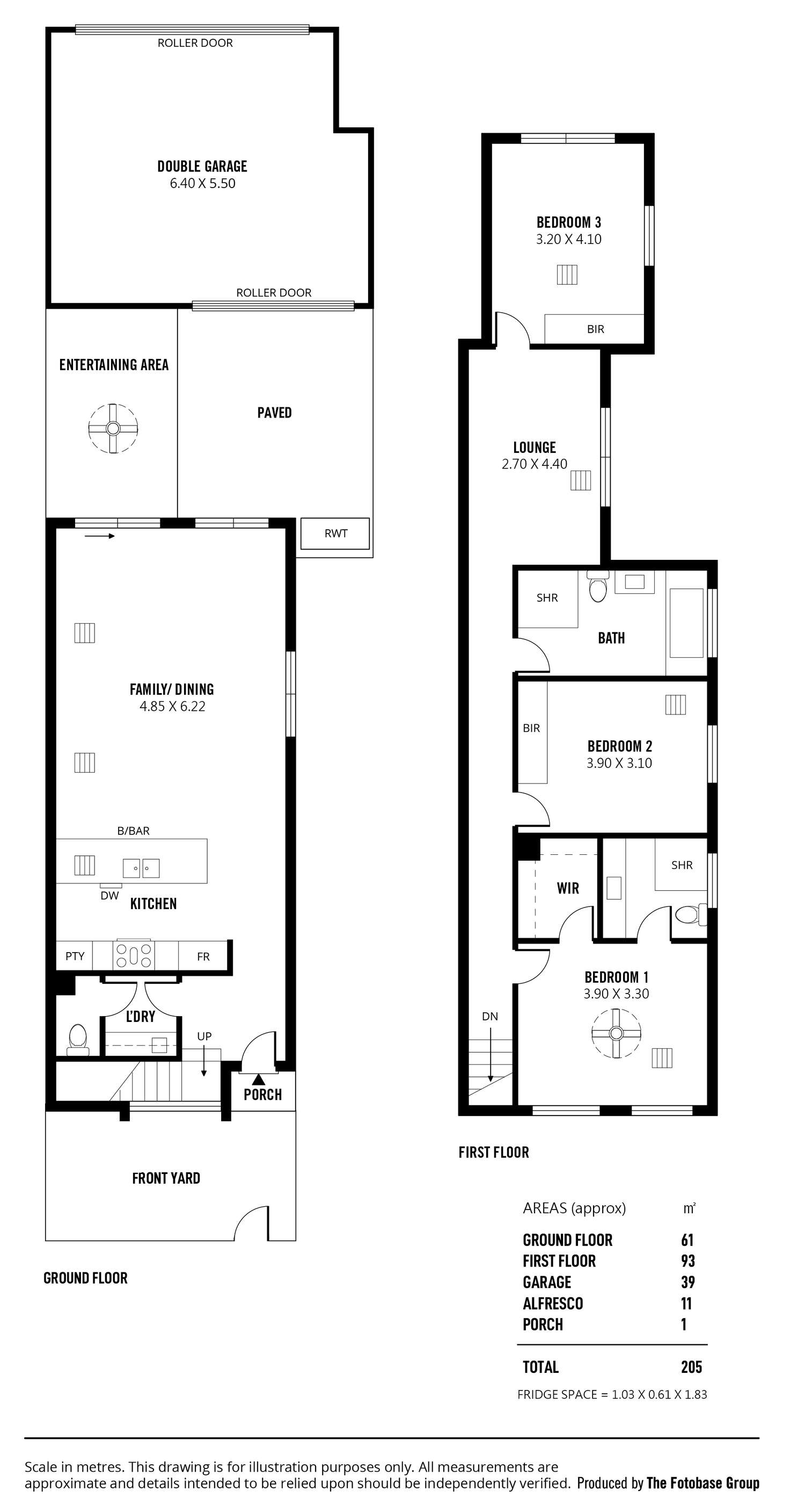 Floorplan of Homely townhouse listing, 2/135 Arthur Street, Magill SA 5072