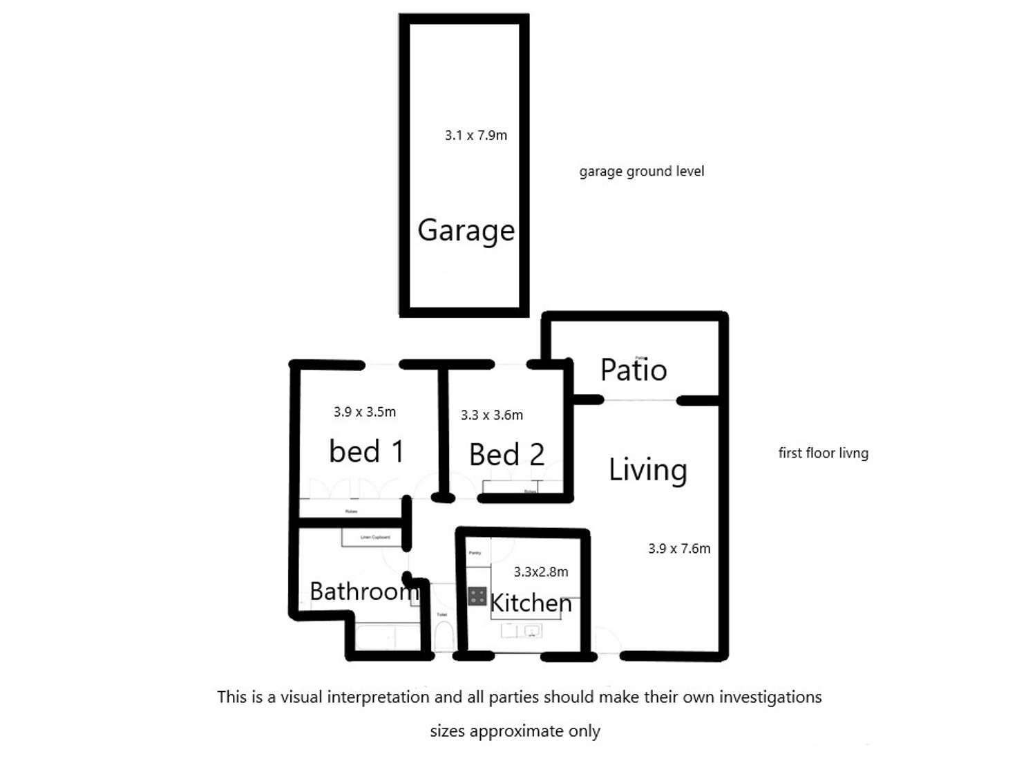 Floorplan of Homely unit listing, 5/15 Grove Street, Toowong QLD 4066