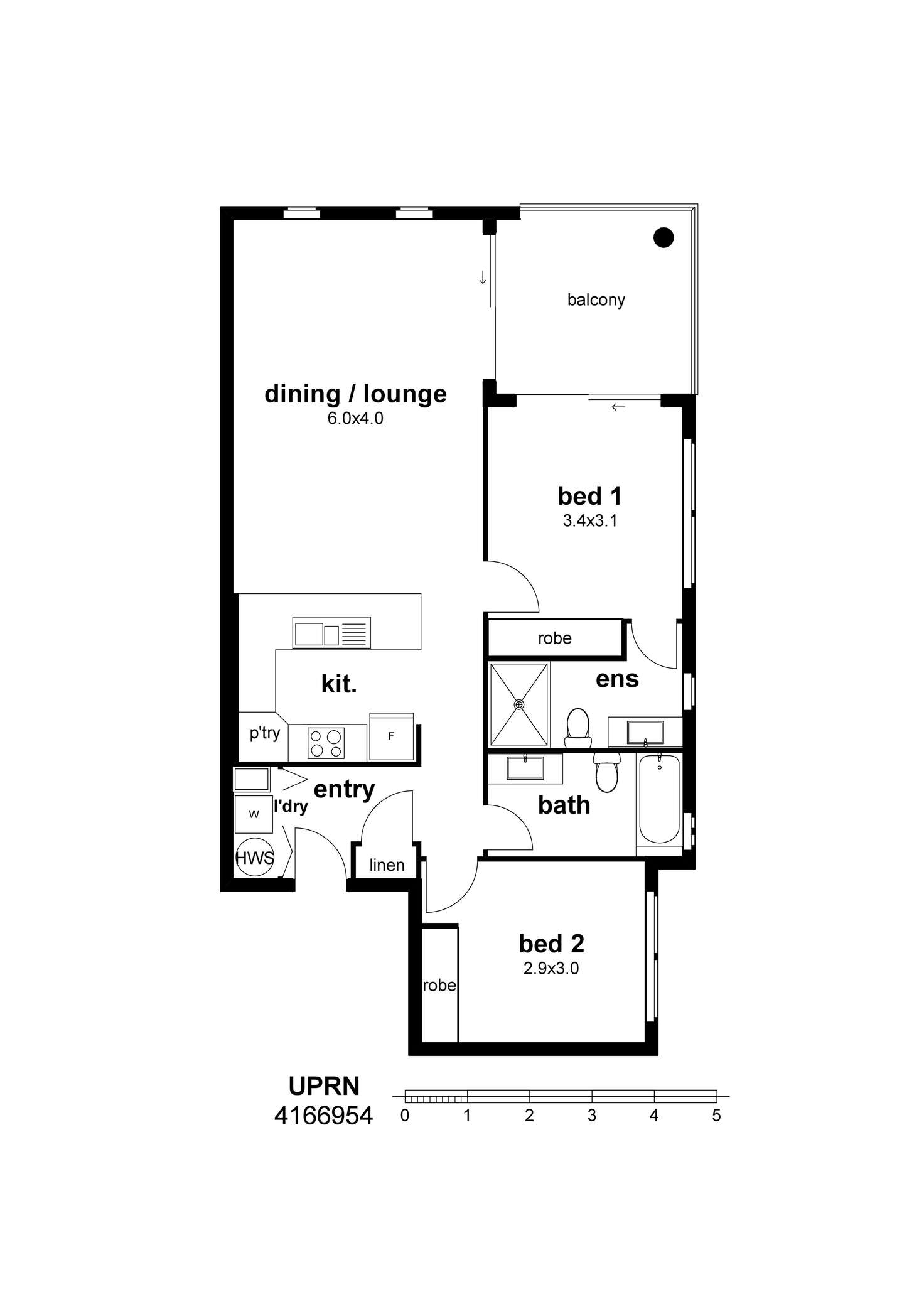 Floorplan of Homely unit listing, Address available on request