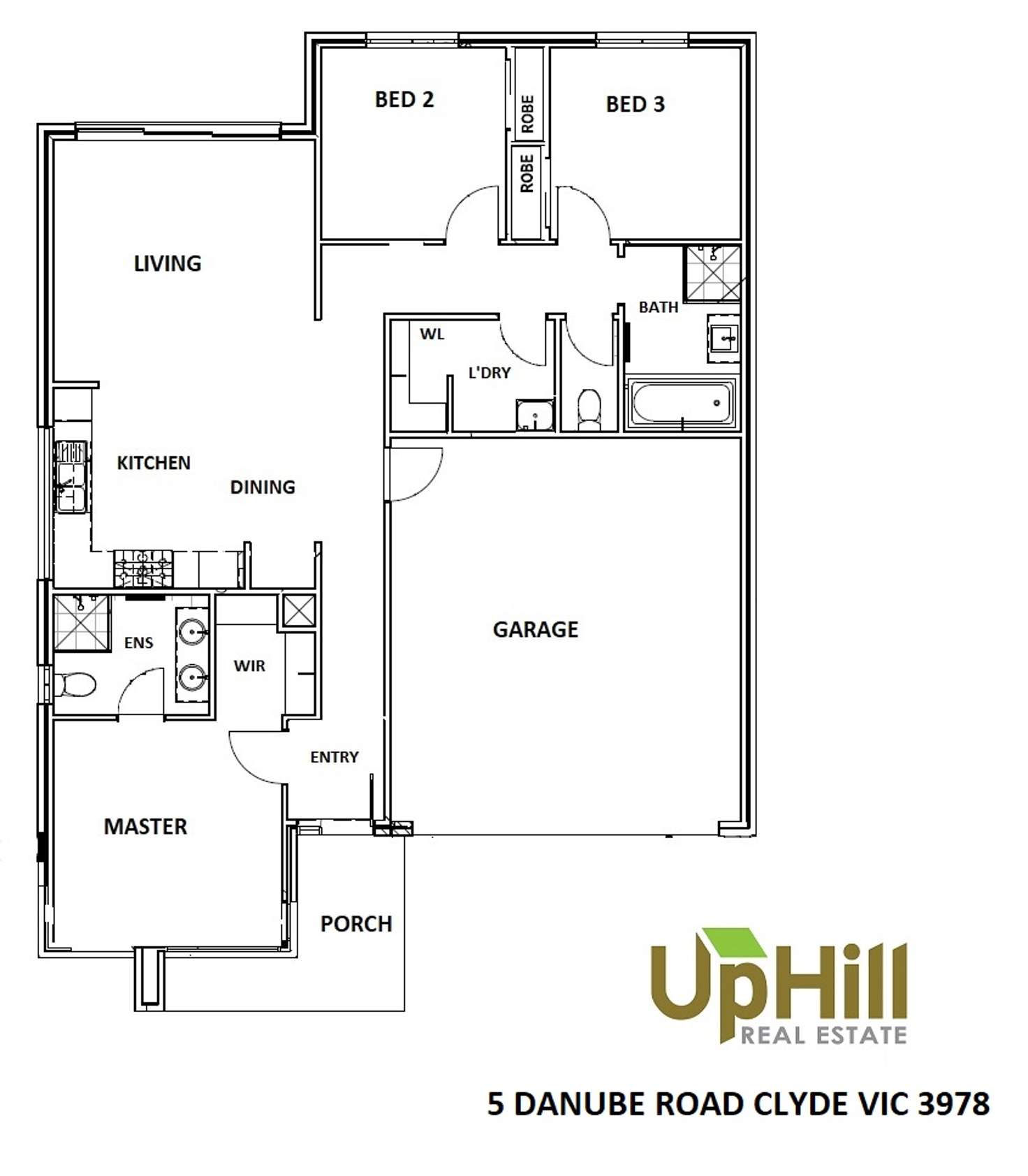 Floorplan of Homely house listing, 5 Danube Road, Clyde VIC 3978