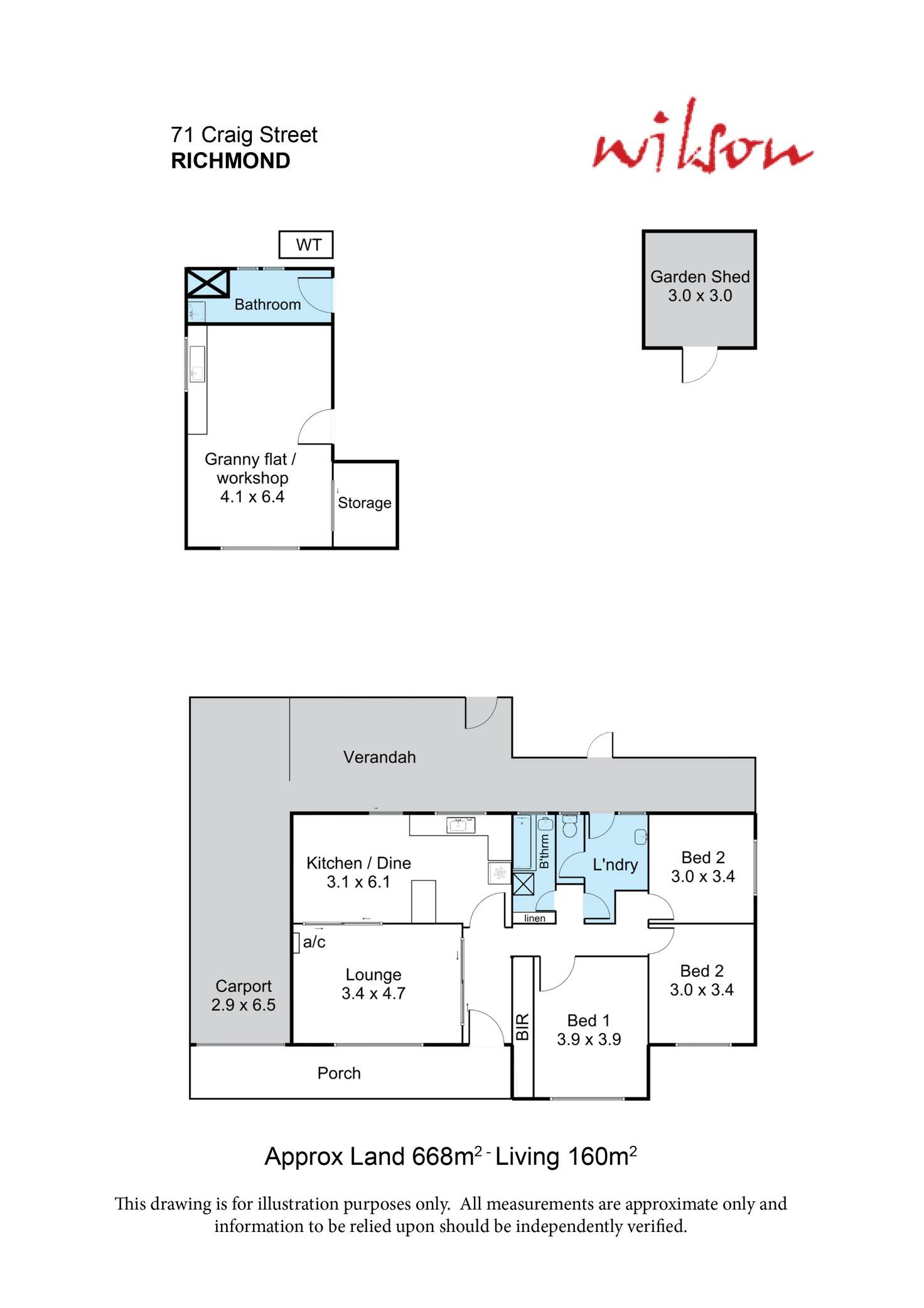 Floorplan of Homely house listing, 71 Craig Street, Richmond SA 5033