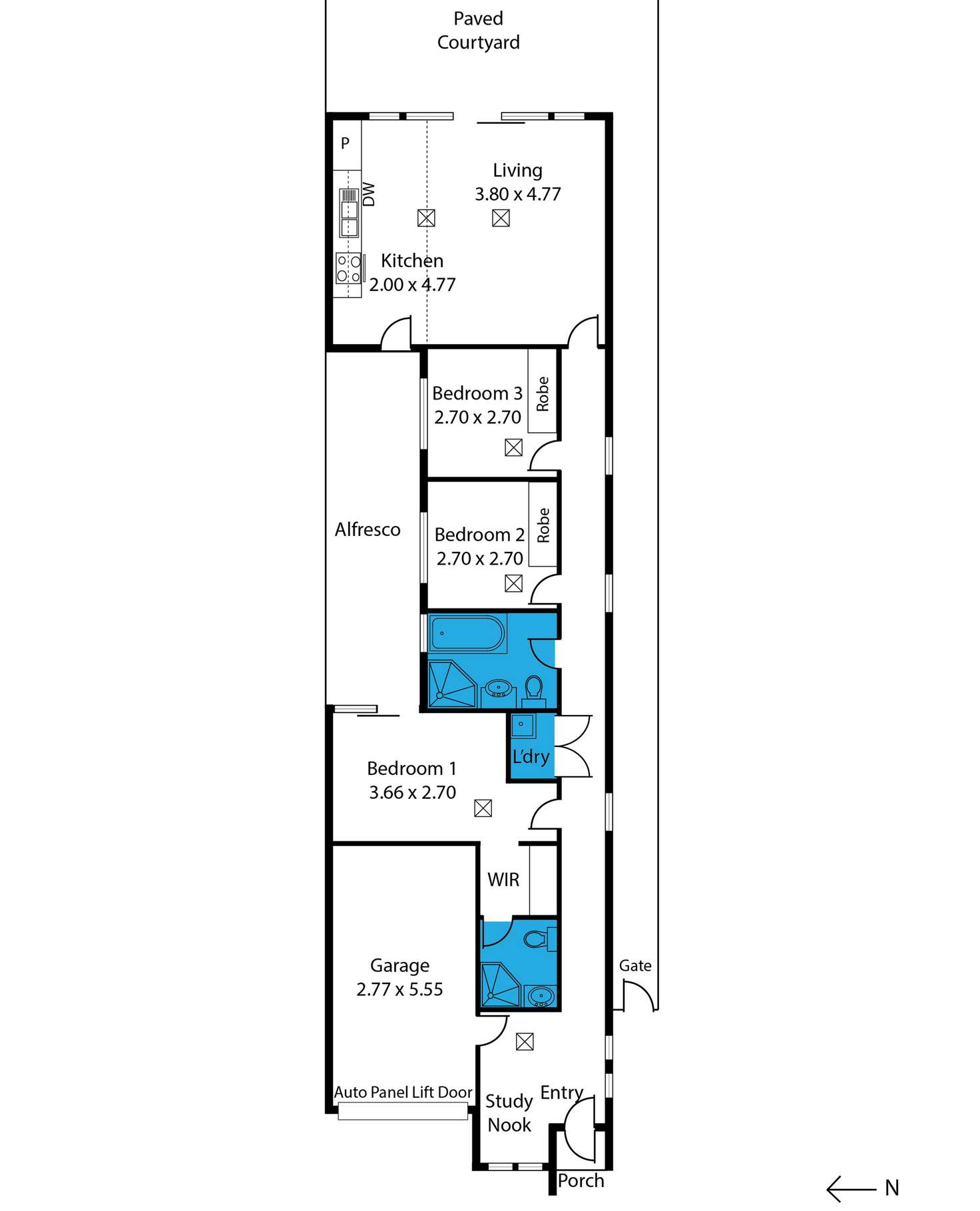 Floorplan of Homely house listing, 46 ST GERMAIN AVENUE, Andrews Farm SA 5114
