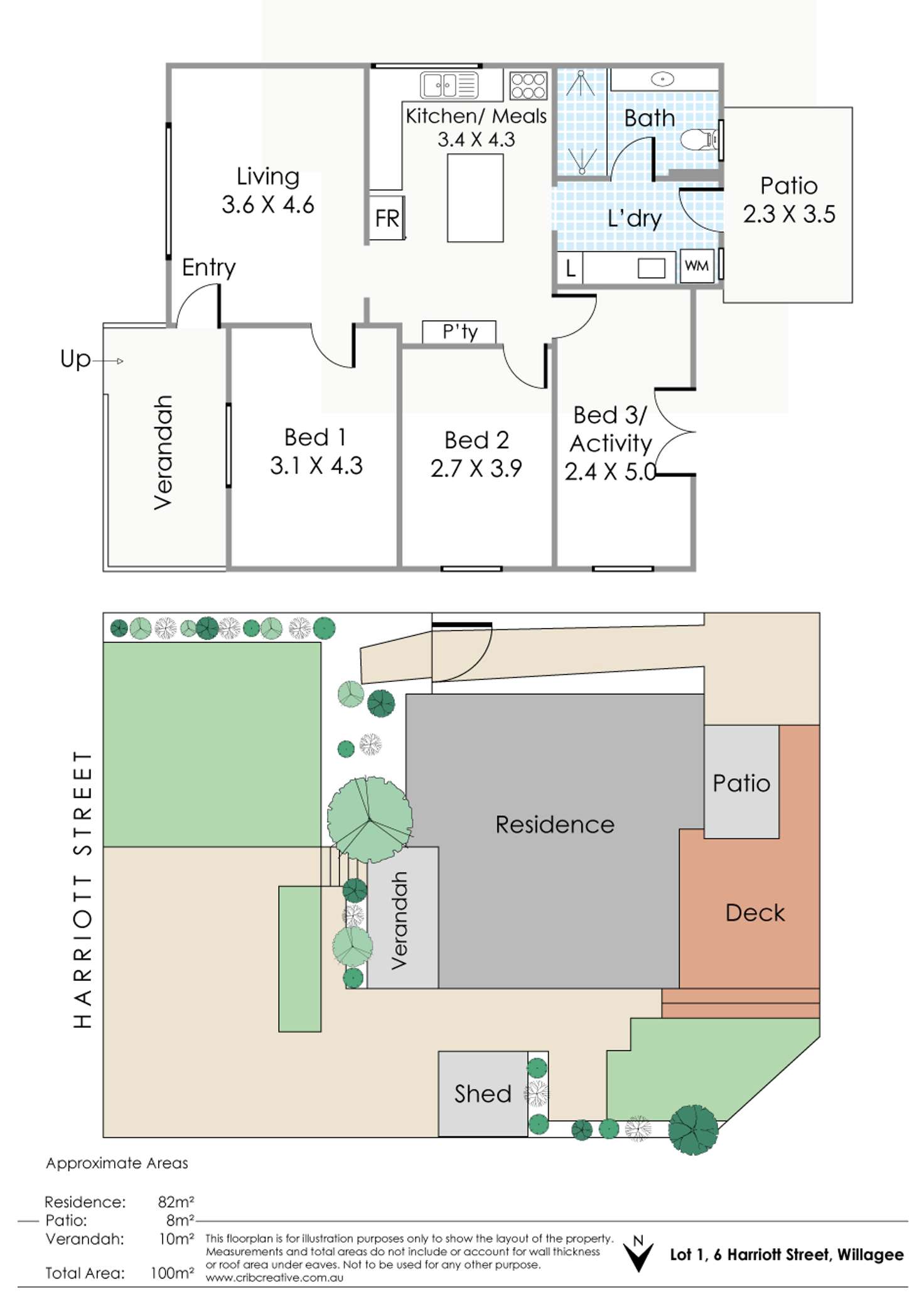 Floorplan of Homely house listing, 6 Harriott Street, Willagee WA 6156