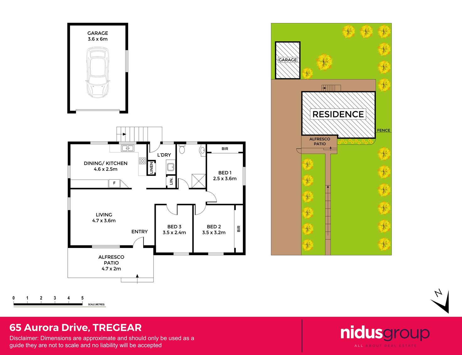 Floorplan of Homely house listing, 65 Aurora Drive, Tregear NSW 2770