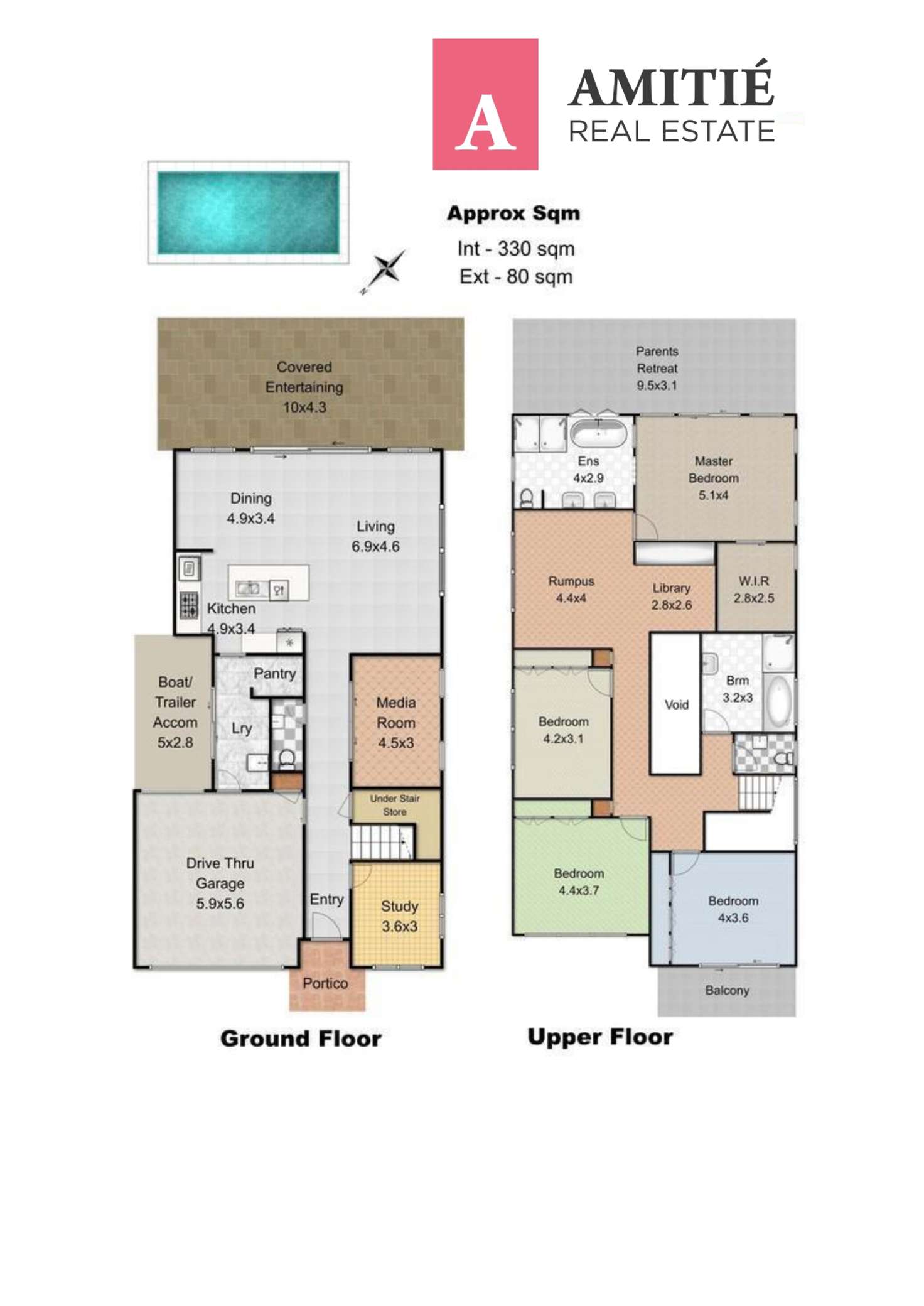 Floorplan of Homely house listing, 6 BIRKDALE CIRCUIT, North Lakes QLD 4509