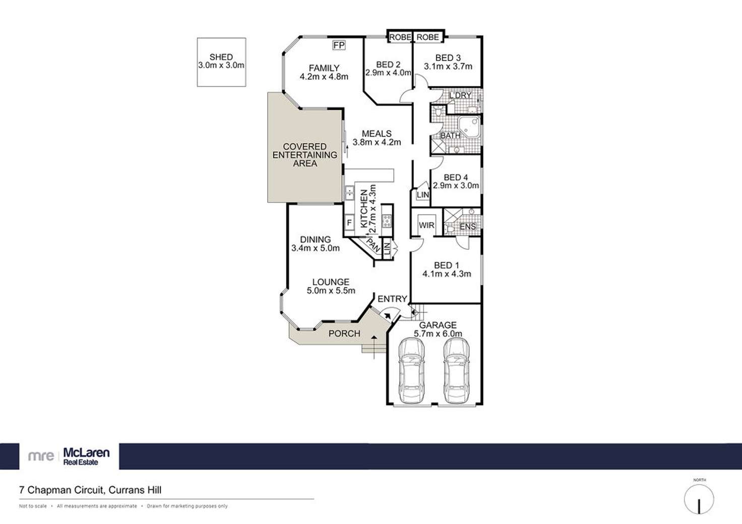 Floorplan of Homely house listing, 7 Chapman Place, Currans Hill NSW 2567