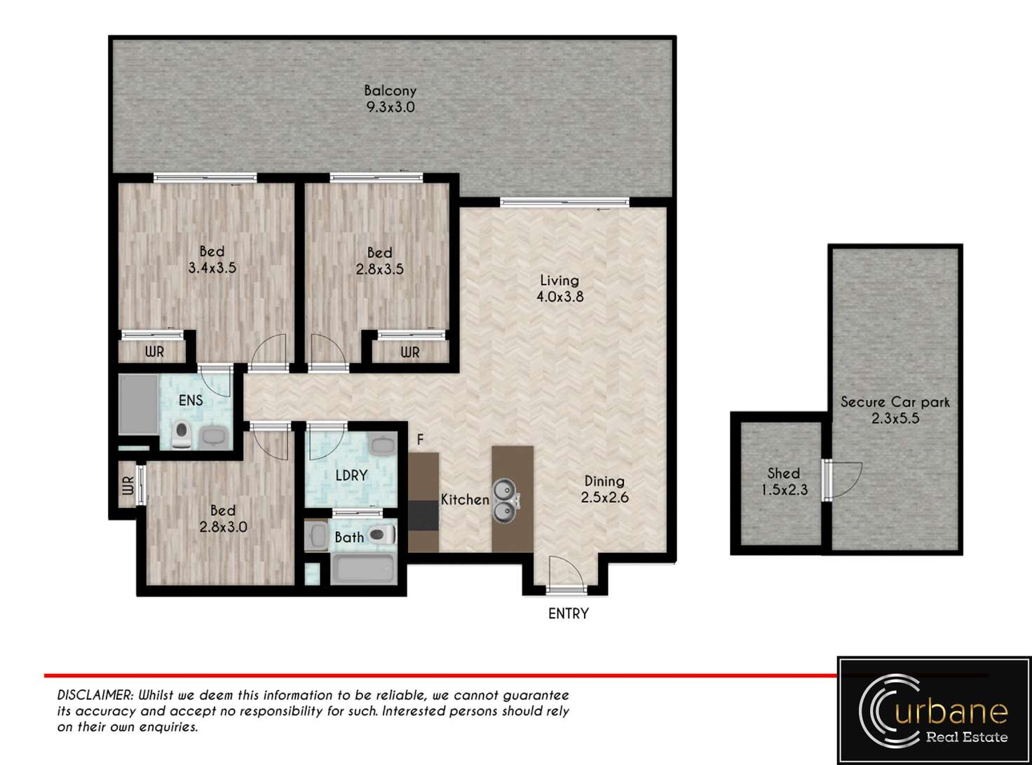 Floorplan of Homely apartment listing, L302/81-86 Courallie Avenue, Homebush West NSW 2140