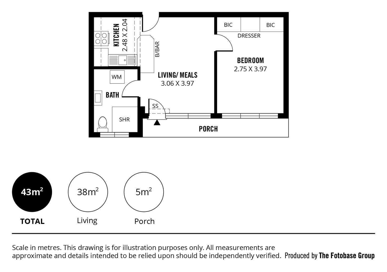 Floorplan of Homely apartment listing, 41/19 South Terrace, Adelaide SA 5000