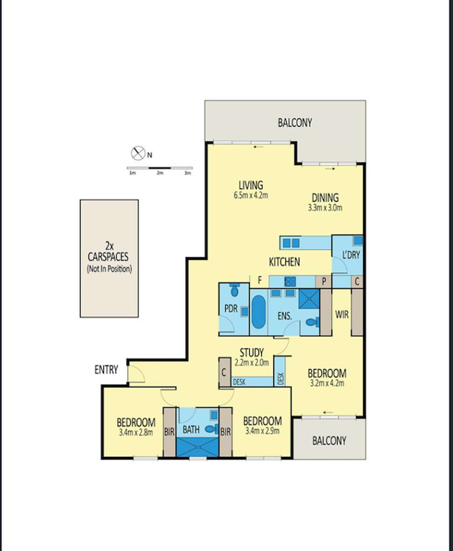 Floorplan of Homely apartment listing, 329/68 Mt Alexander Rd, Travancore VIC 3032