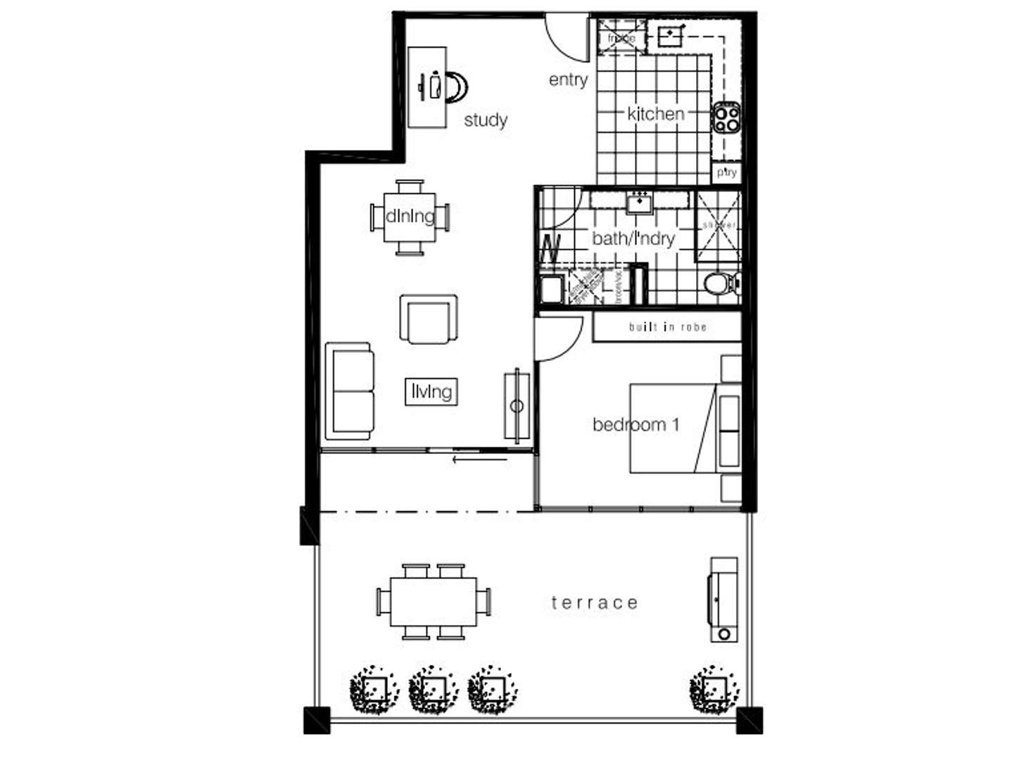 Floorplan of Homely apartment listing, 3/2 La Scala Avenue, Maribyrnong VIC 3032