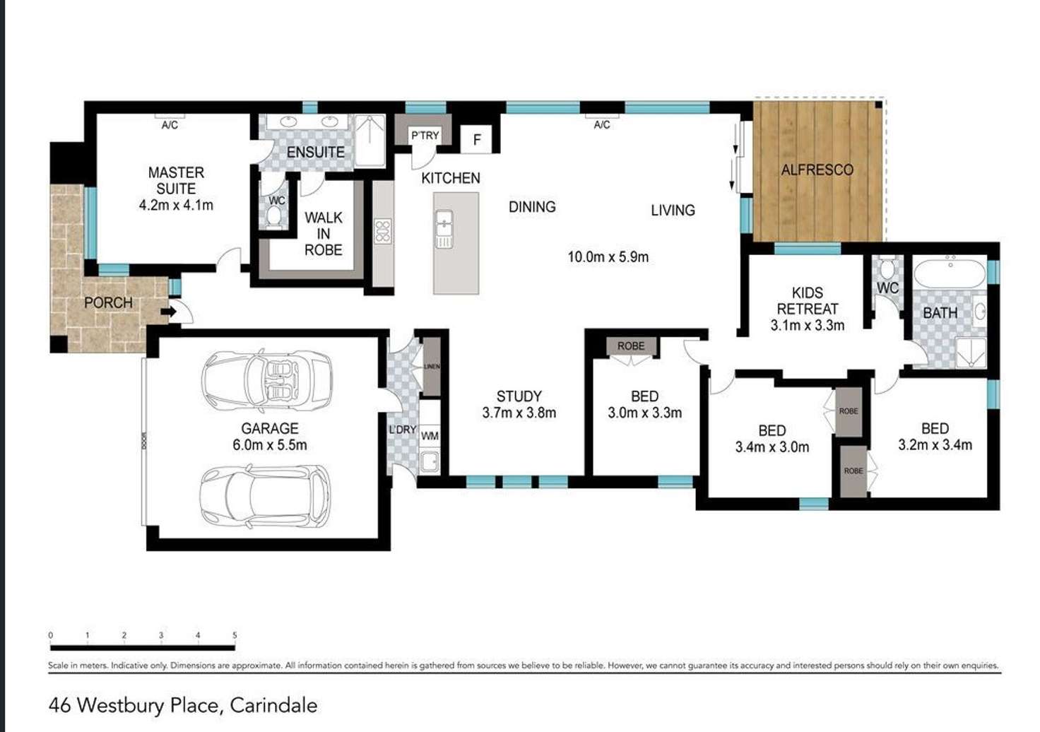 Floorplan of Homely house listing, 48 Westbury Place, Carindale QLD 4152