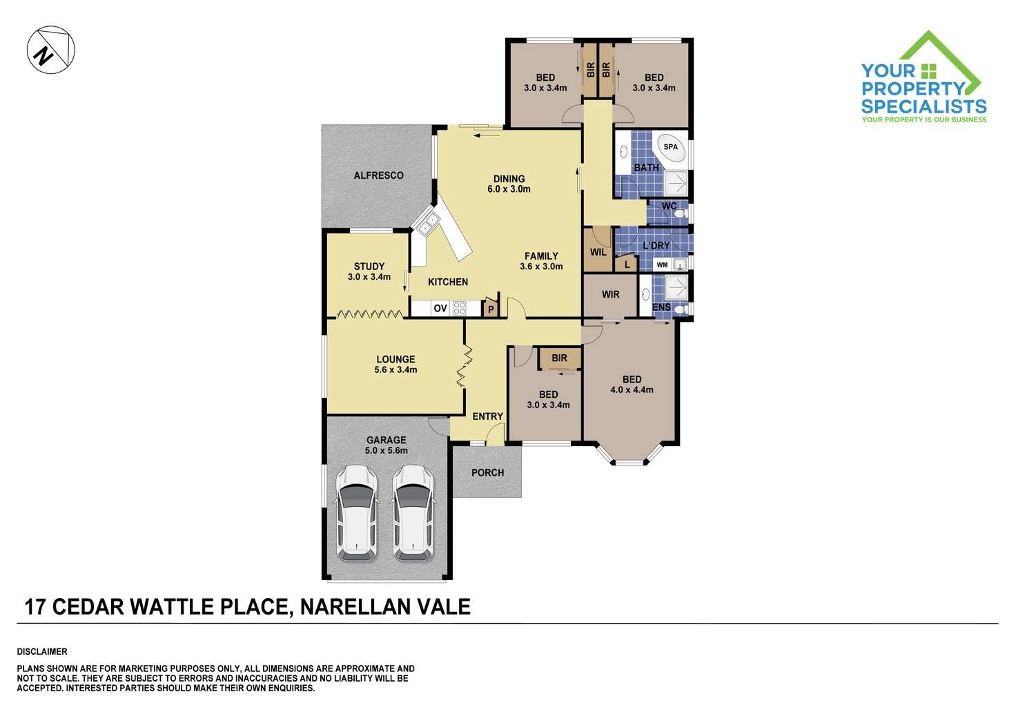 Floorplan of Homely house listing, 17 Cedar Wattle Place, Narellan Vale NSW 2567