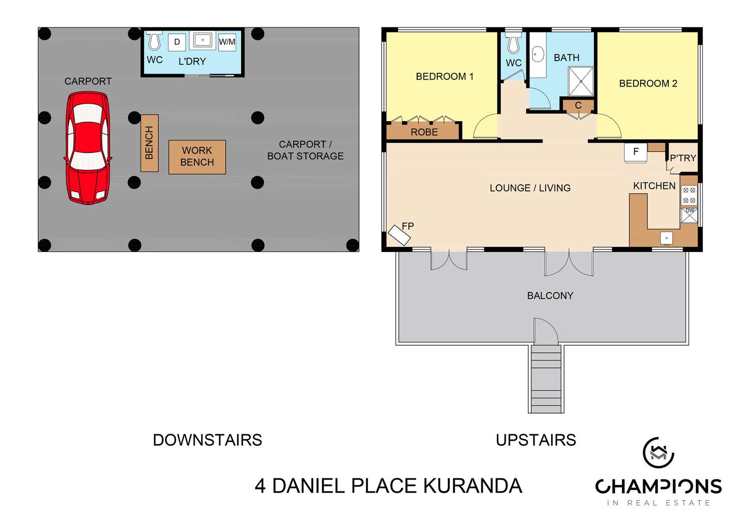 Floorplan of Homely house listing, 4 Daniel Place, Kuranda QLD 4881