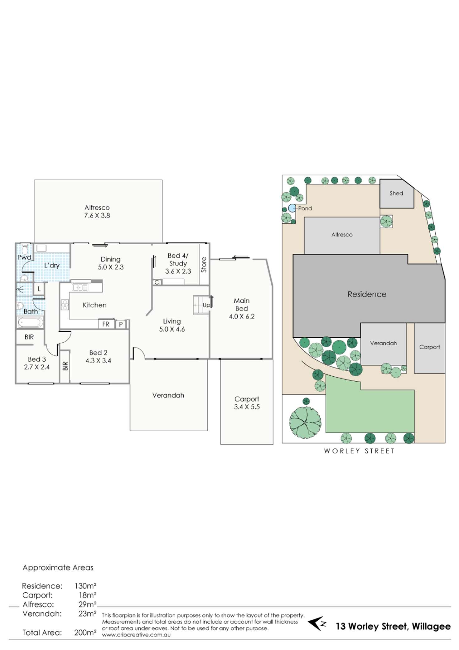 Floorplan of Homely house listing, 13 Worley Street, Willagee WA 6156