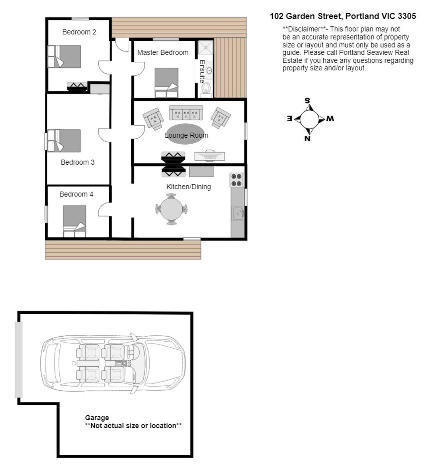 Floorplan of Homely house listing, 102 Garden Street, Portland VIC 3305