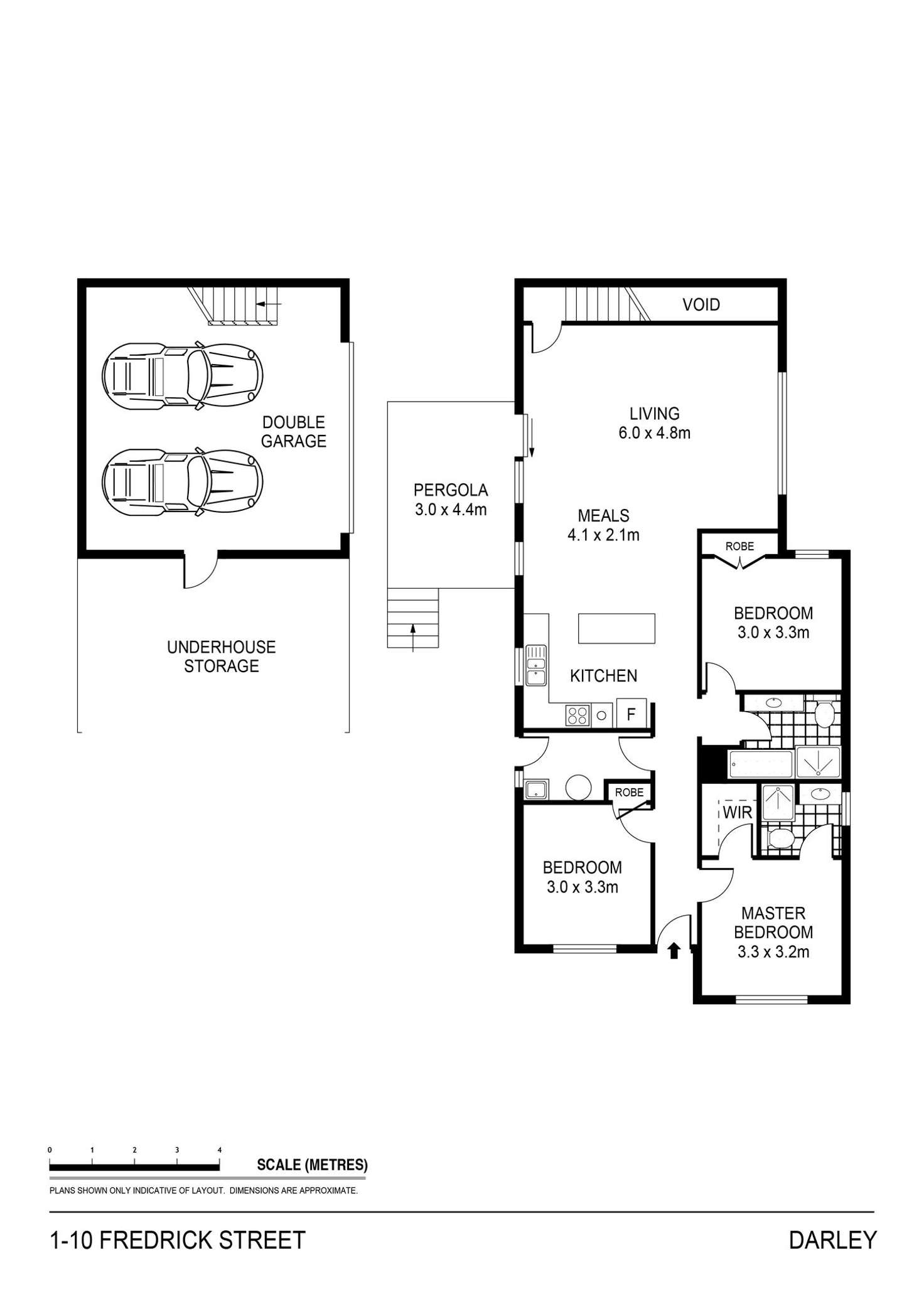 Floorplan of Homely townhouse listing, 1/10 Fredrick Street, Darley VIC 3340