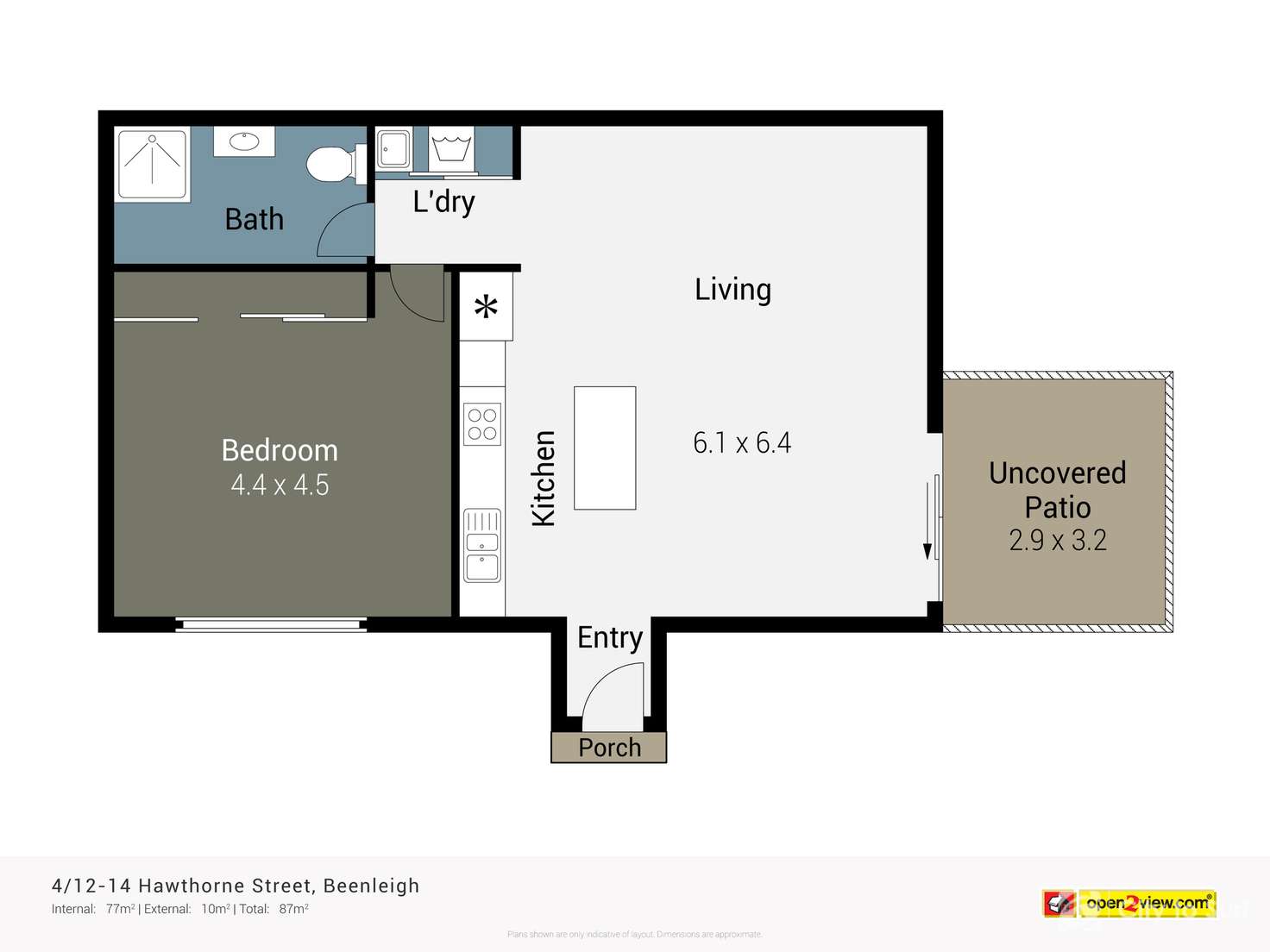 Floorplan of Homely unit listing, 4/12-14 Hawthorne Street, Beenleigh QLD 4207