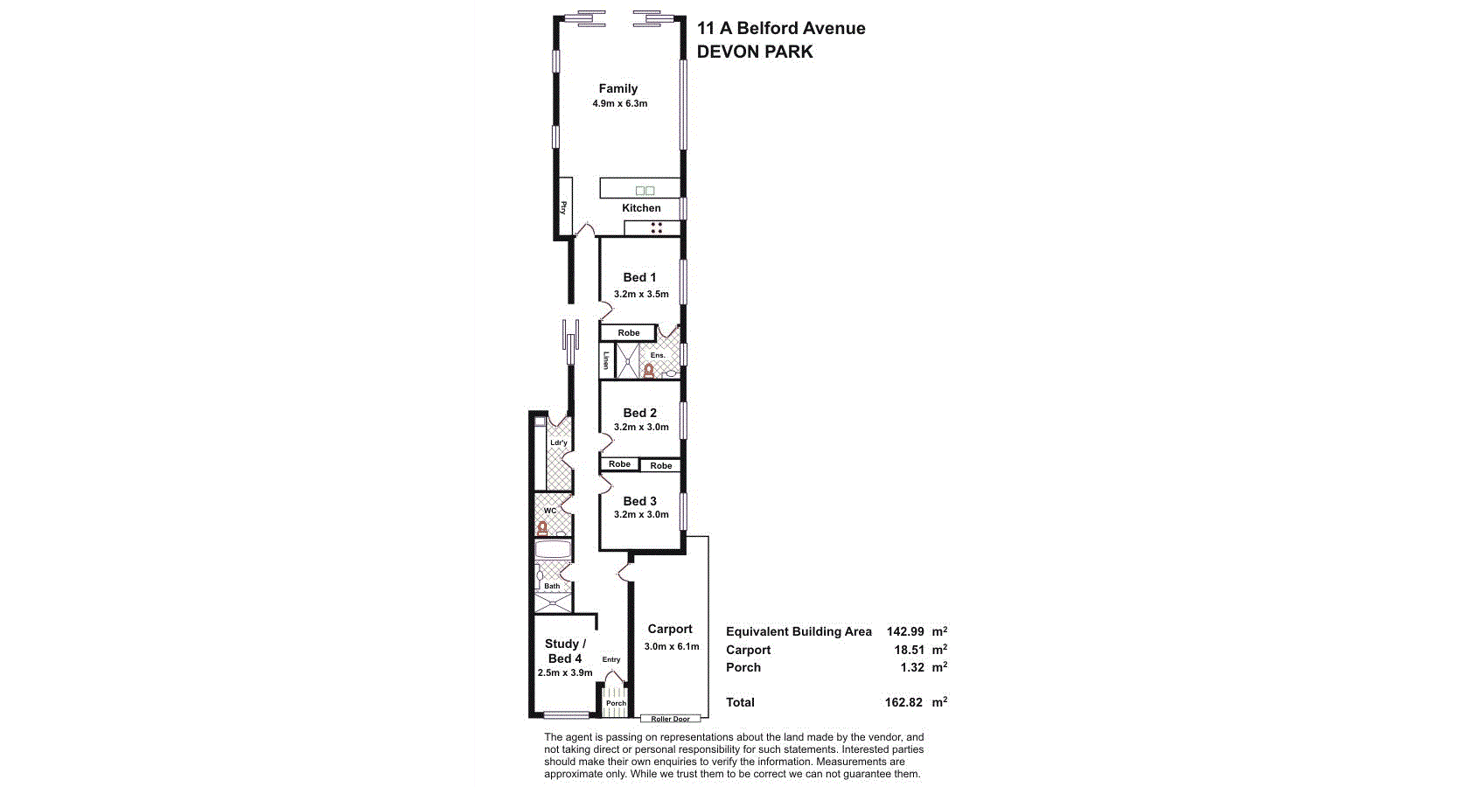 Floorplan of Homely house listing, 11A Belford Avenue, Devon Park SA 5008