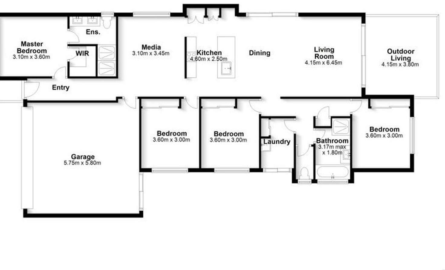 Floorplan of Homely house listing, 5 Hannah Crescent, Baringa QLD 4551