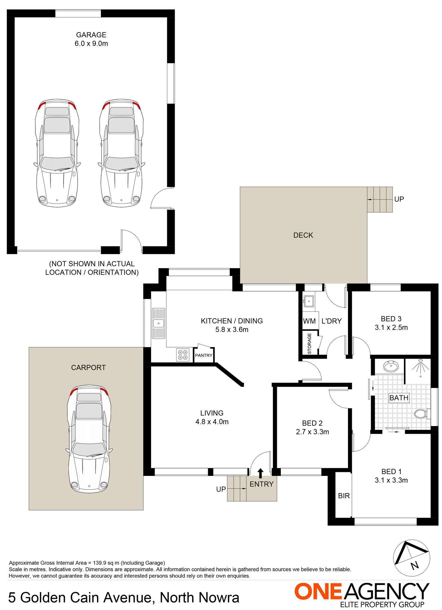 Floorplan of Homely house listing, 5 Golden Cane Avenue, North Nowra NSW 2541
