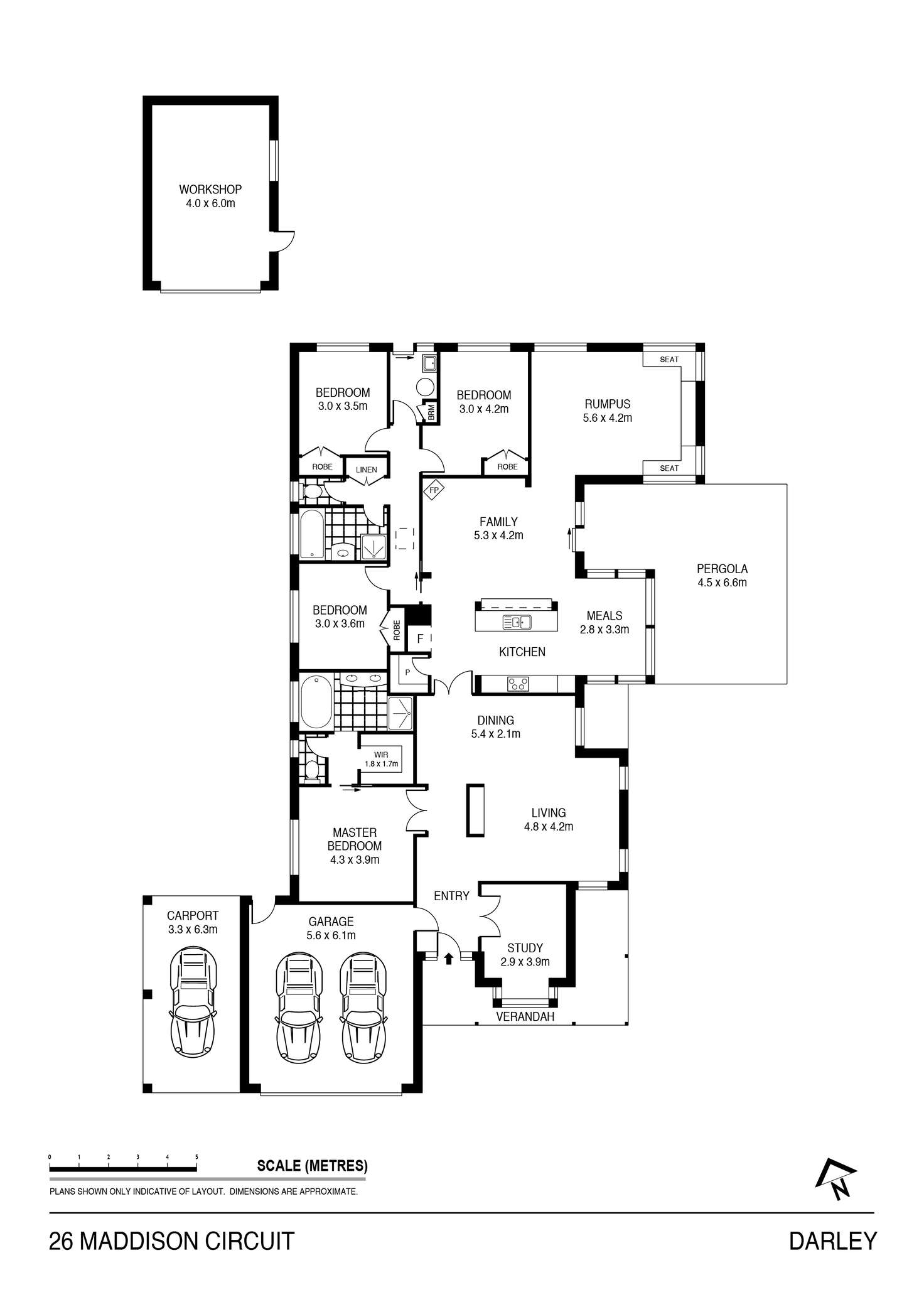 Floorplan of Homely house listing, 26 Maddison Circuit, Darley VIC 3340