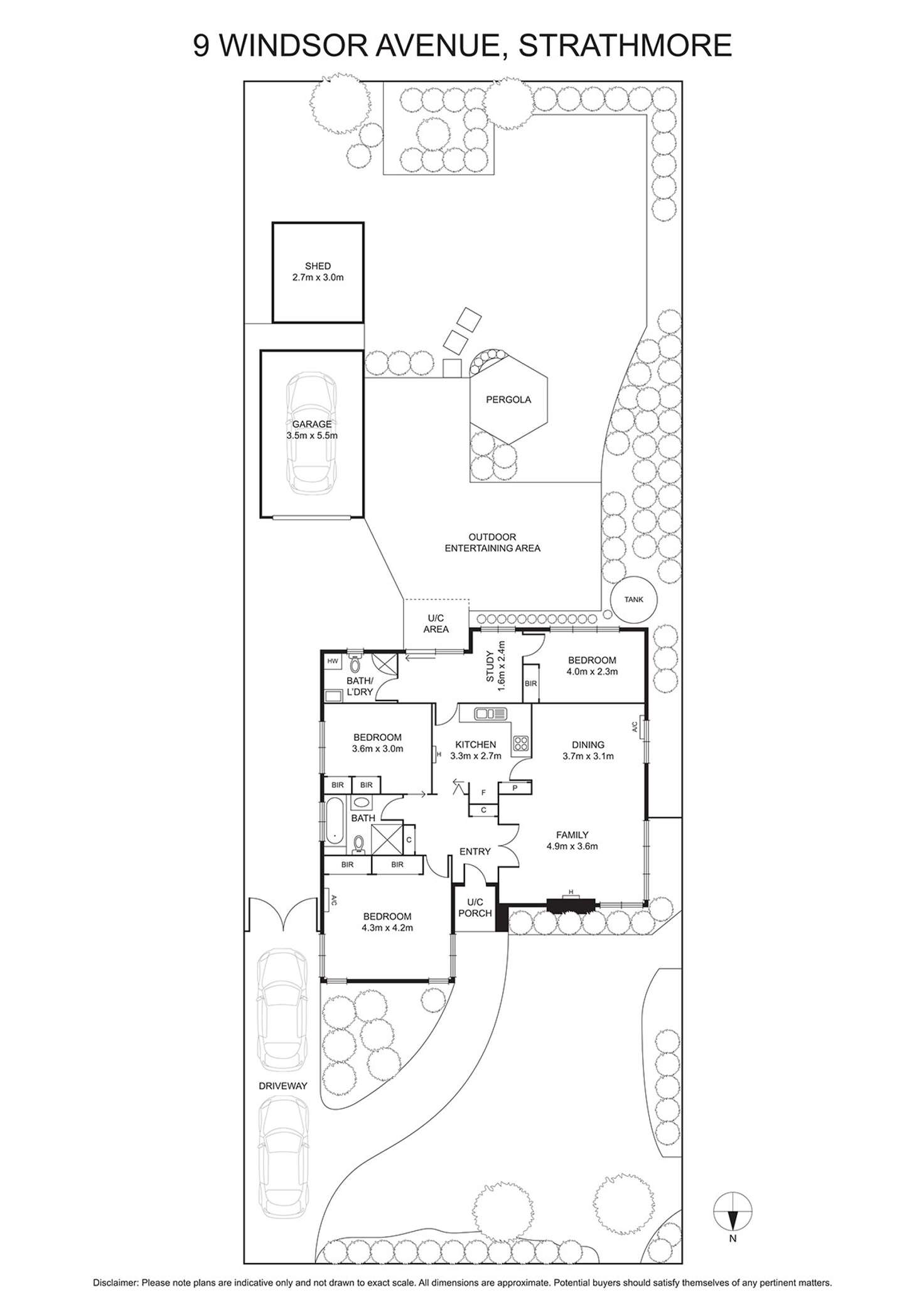 Floorplan of Homely house listing, 9 Windsor Avenue, Strathmore VIC 3041