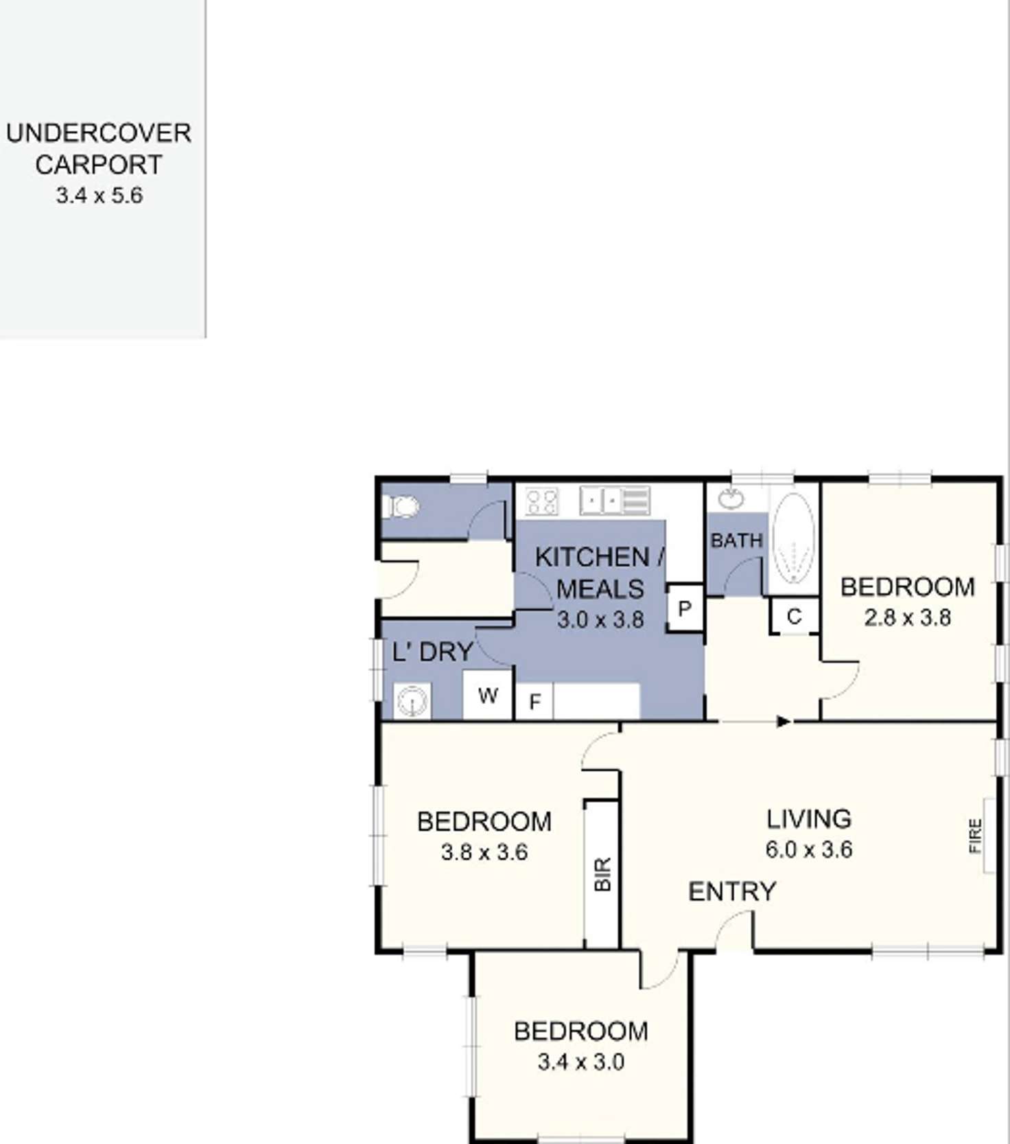 Floorplan of Homely house listing, 47 Nepean Street, Broadmeadows VIC 3047