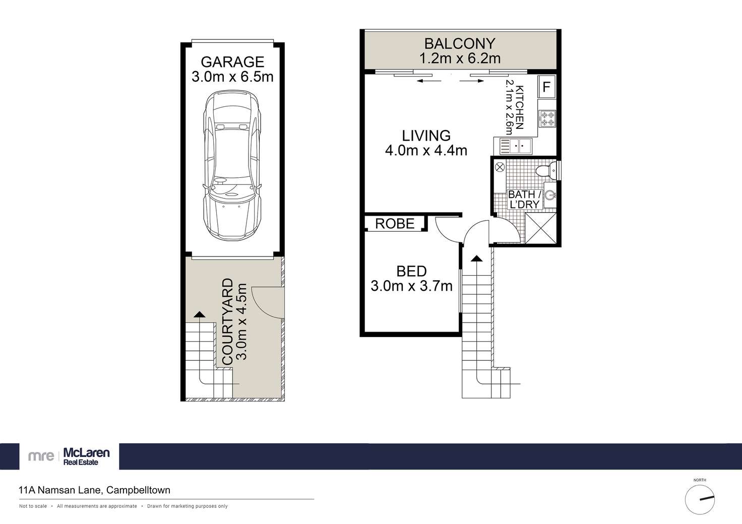 Floorplan of Homely apartment listing, 11A Namsan Lane, Campbelltown NSW 2560