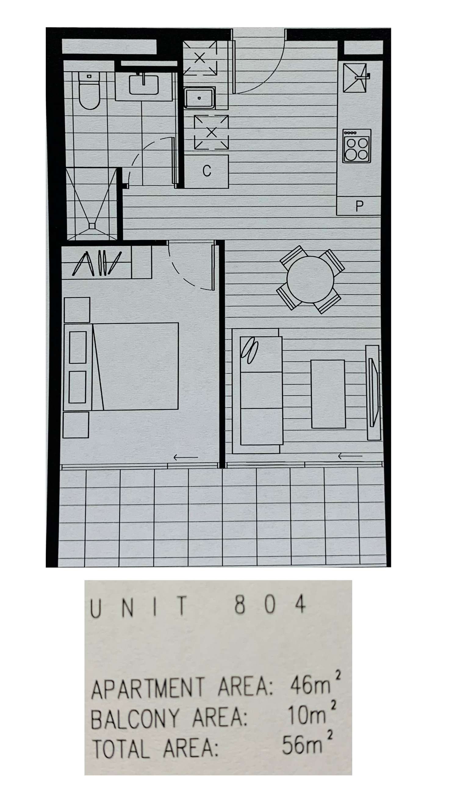 Floorplan of Homely apartment listing, 804/2 Elland Avenue, Box Hill VIC 3128
