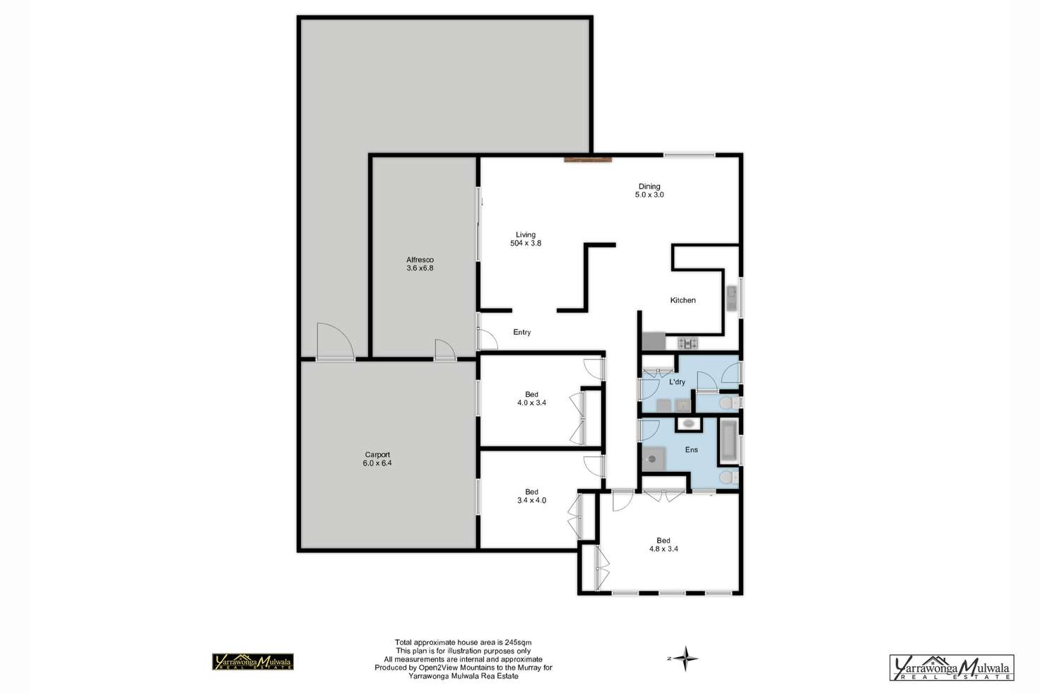Floorplan of Homely house listing, 10 Jackson Street, Yarrawonga VIC 3730