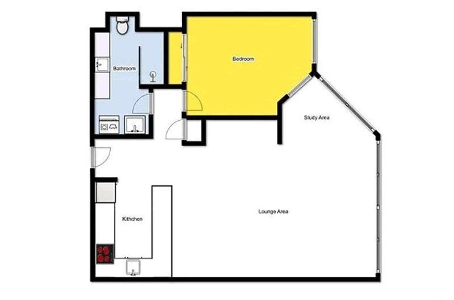 Floorplan of Homely apartment listing, 1302/70 REMEMBRANCE DRIVE, Surfers Paradise QLD 4217