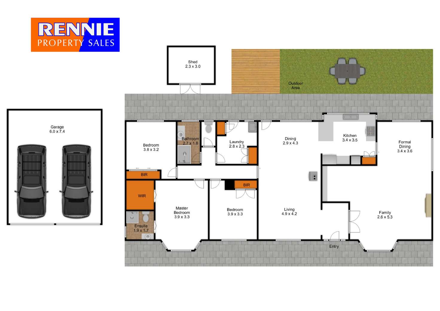 Floorplan of Homely house listing, 4 Hopkins Court, Yinnar VIC 3869