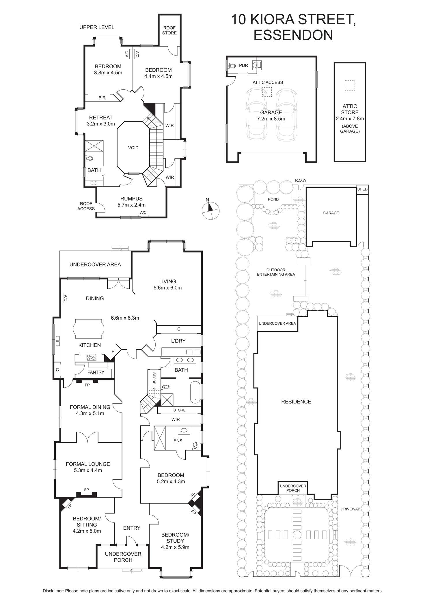 Floorplan of Homely house listing, 10 Kiora Street, Essendon VIC 3040