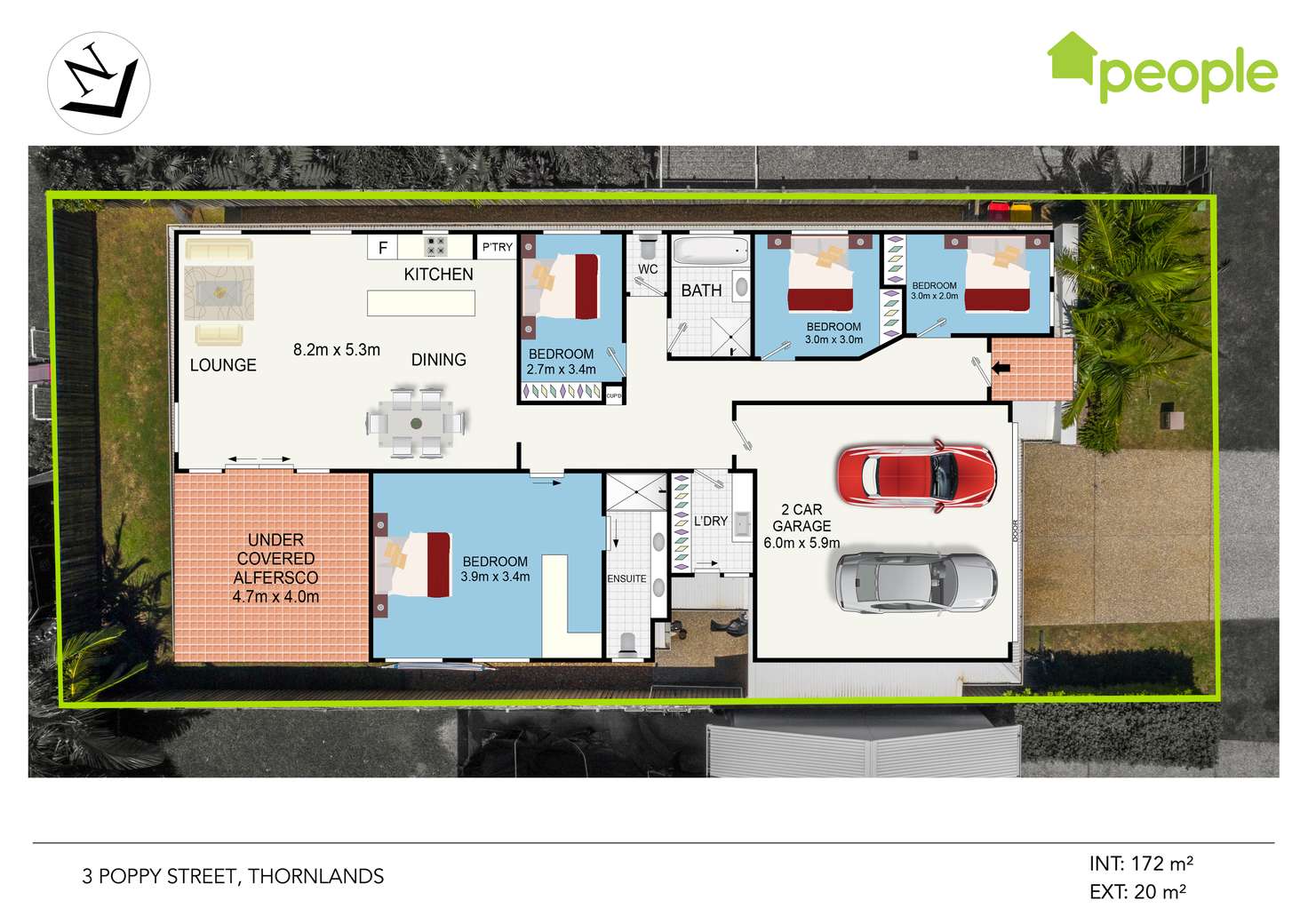 Floorplan of Homely house listing, 3 Poppy Street, Thornlands QLD 4164