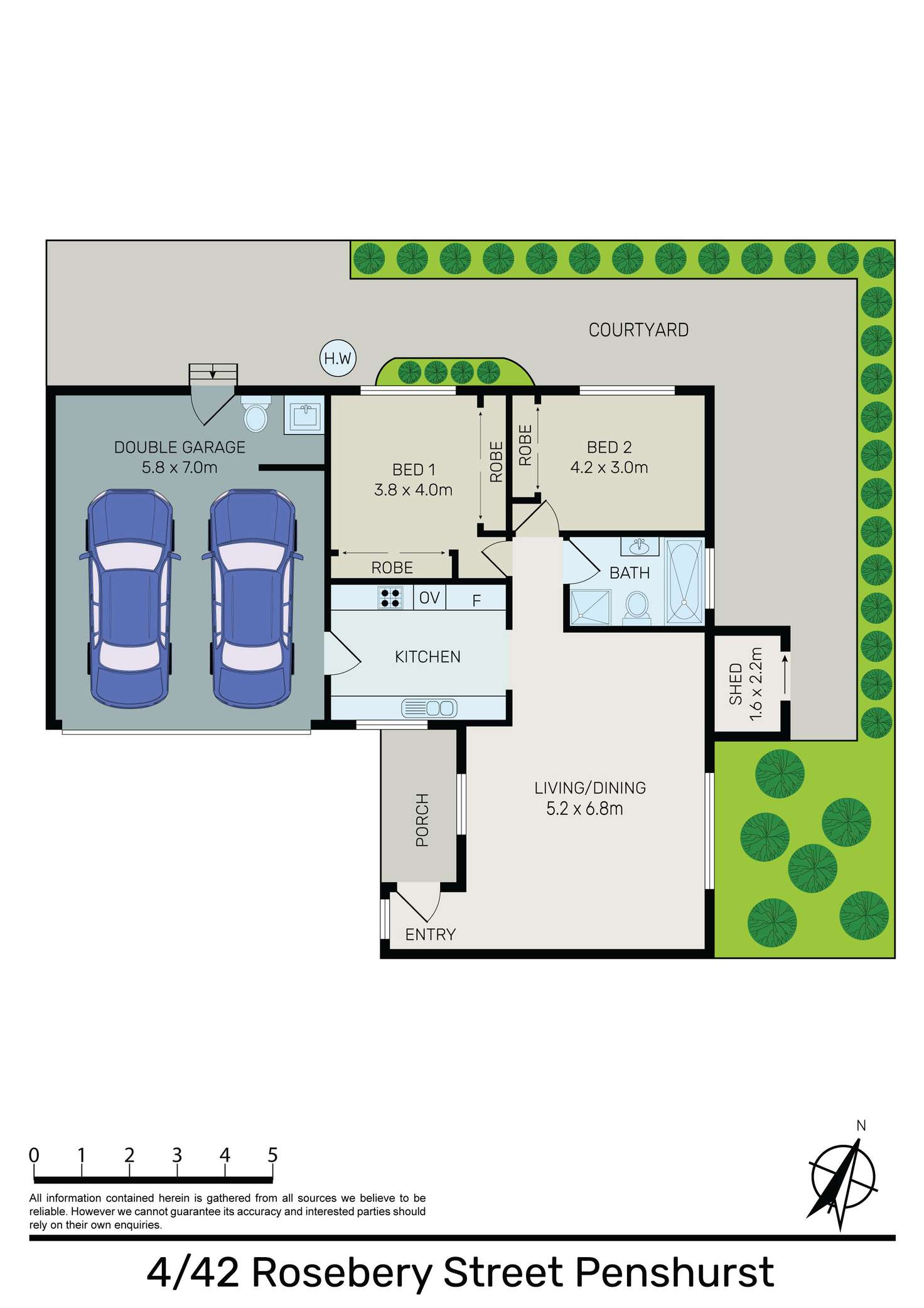 Floorplan of Homely villa listing, 4/40A-42 ROSEBERY STREET, Penshurst NSW 2222