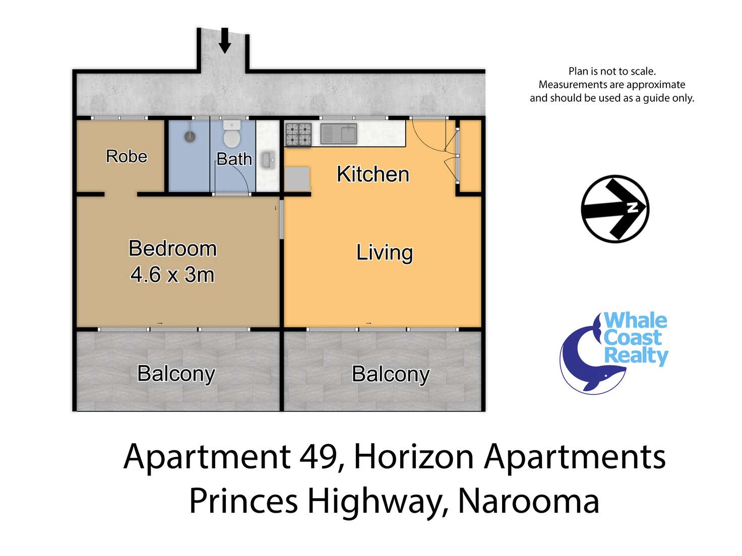 Floorplan of Homely unit listing, 49/147 Princes Highway, Narooma NSW 2546