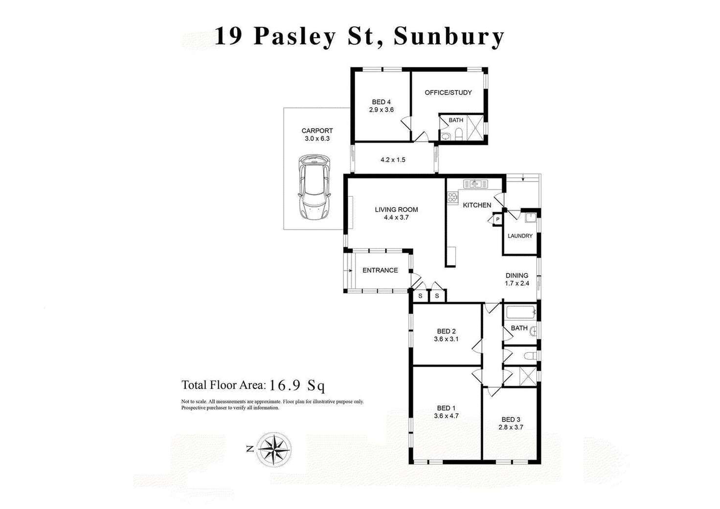 Floorplan of Homely house listing, 19 Pasley Street, Sunbury VIC 3429