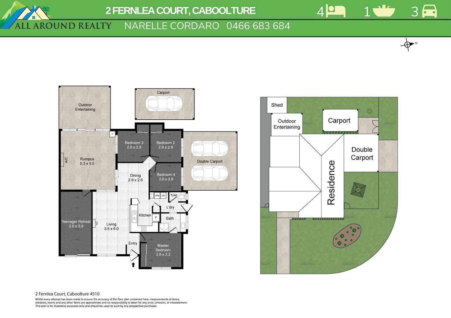 Floorplan of Homely house listing, 2 Fernlea Court, Caboolture QLD 4510