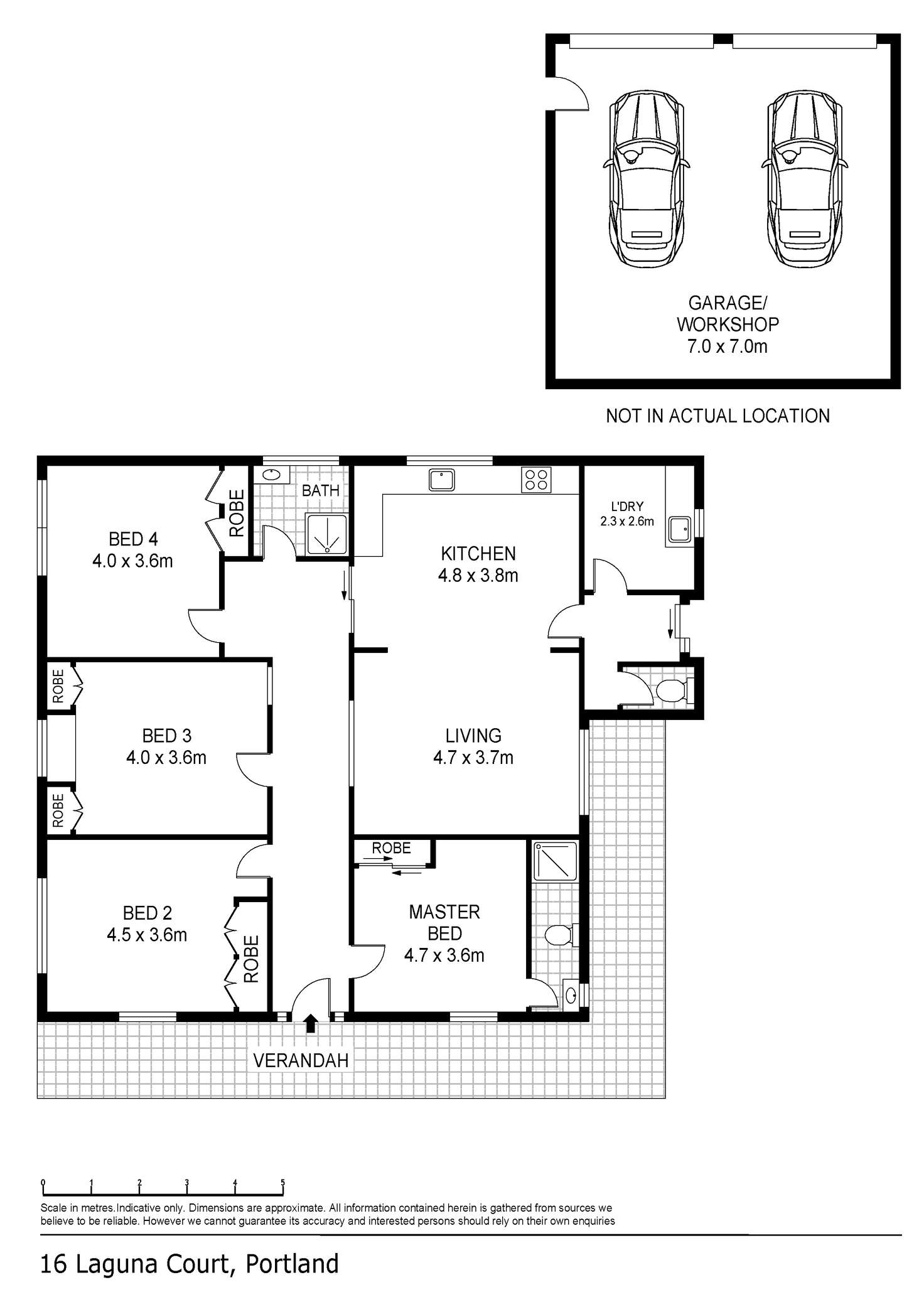 Floorplan of Homely house listing, 16 Laguna Court, Portland VIC 3305