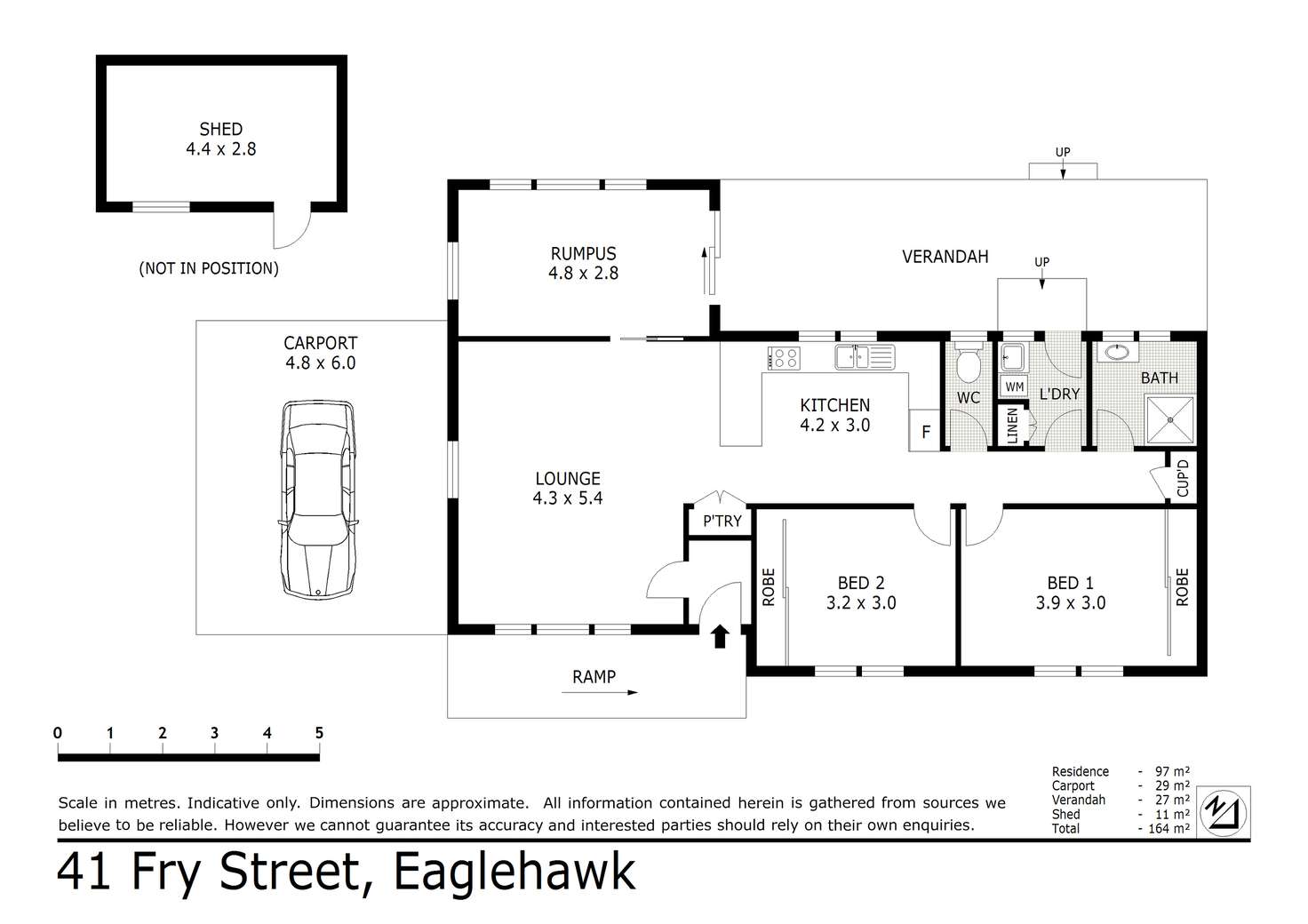 Floorplan of Homely house listing, 41 Fry Street, Eaglehawk VIC 3556