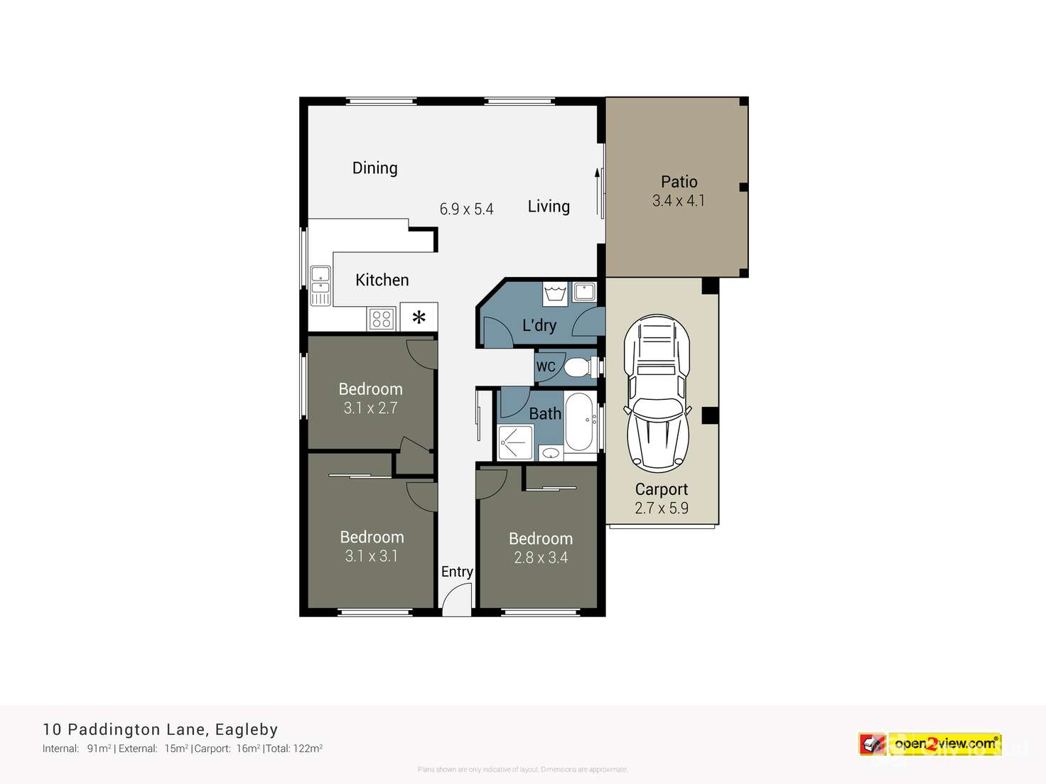 Floorplan of Homely house listing, 10 Paddington Lane, Eagleby QLD 4207