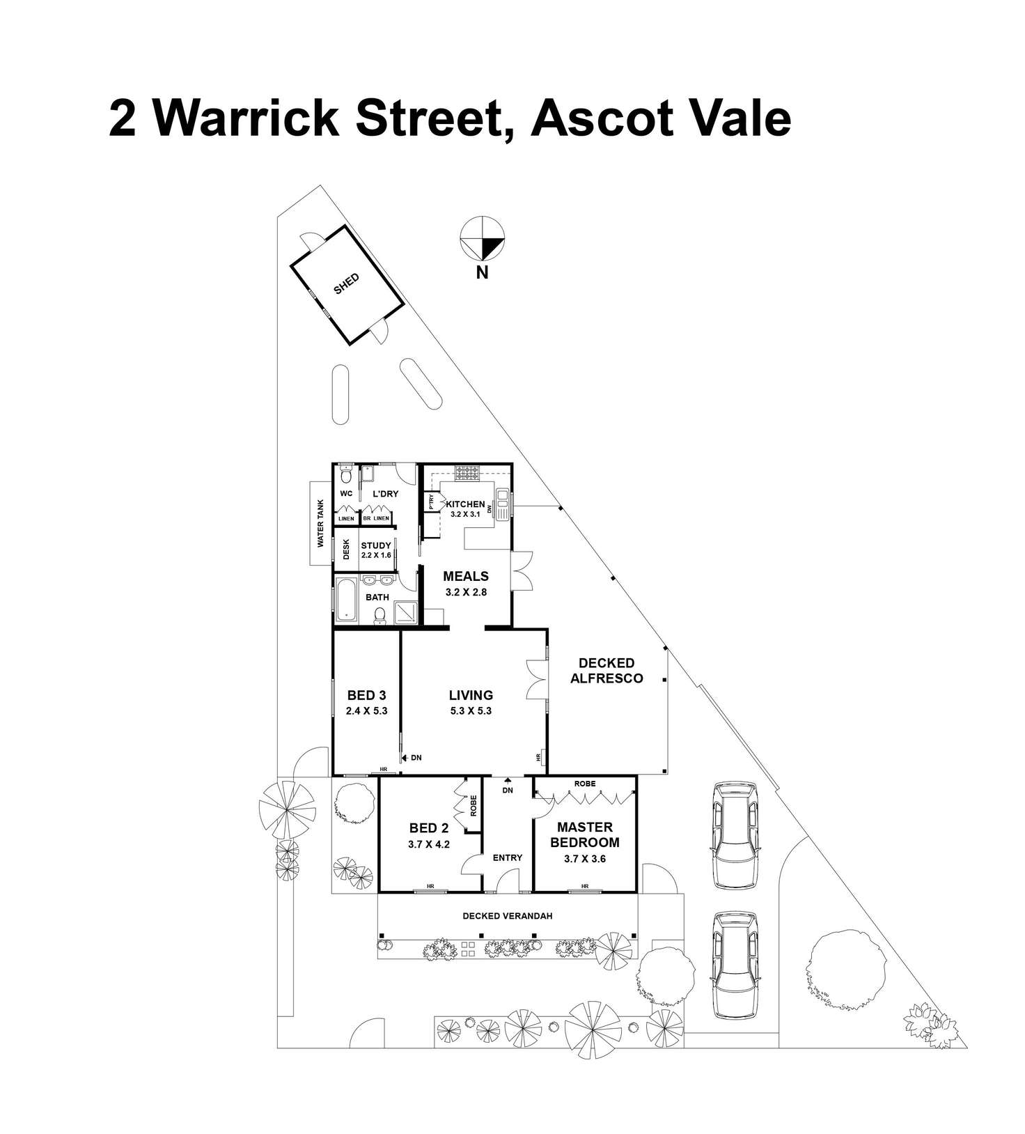 Floorplan of Homely house listing, 2 Warrick Street, Ascot Vale VIC 3032