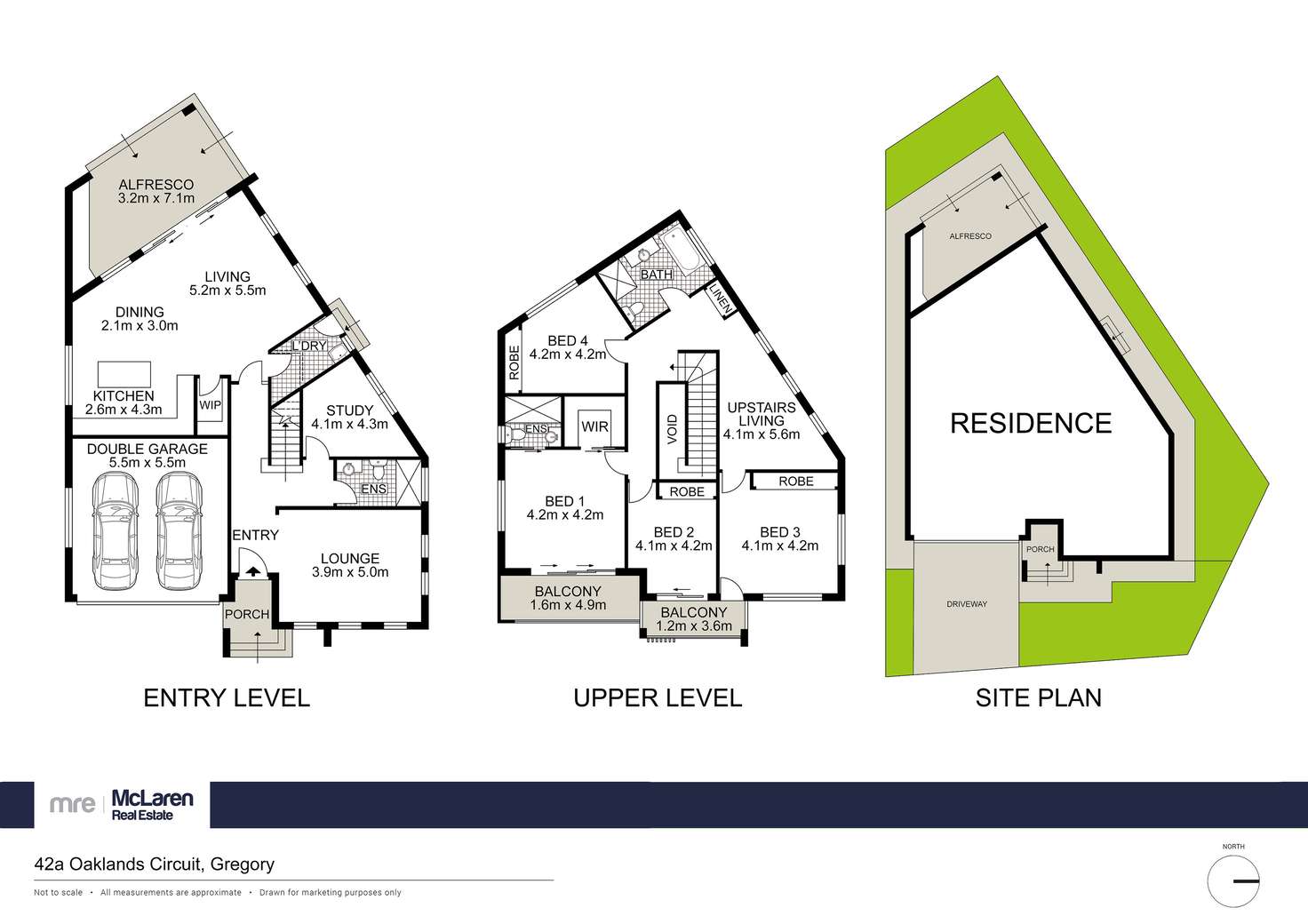 Floorplan of Homely house listing, 42A Oaklands Circuit, Gregory Hills NSW 2557