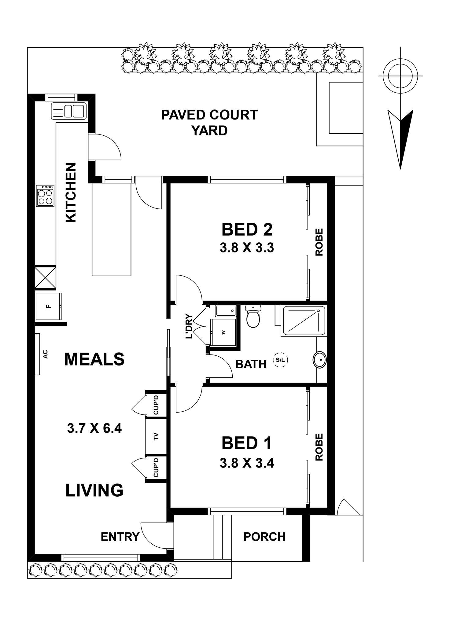 Floorplan of Homely unit listing, 6/1 Ardoch Street, Essendon VIC 3040