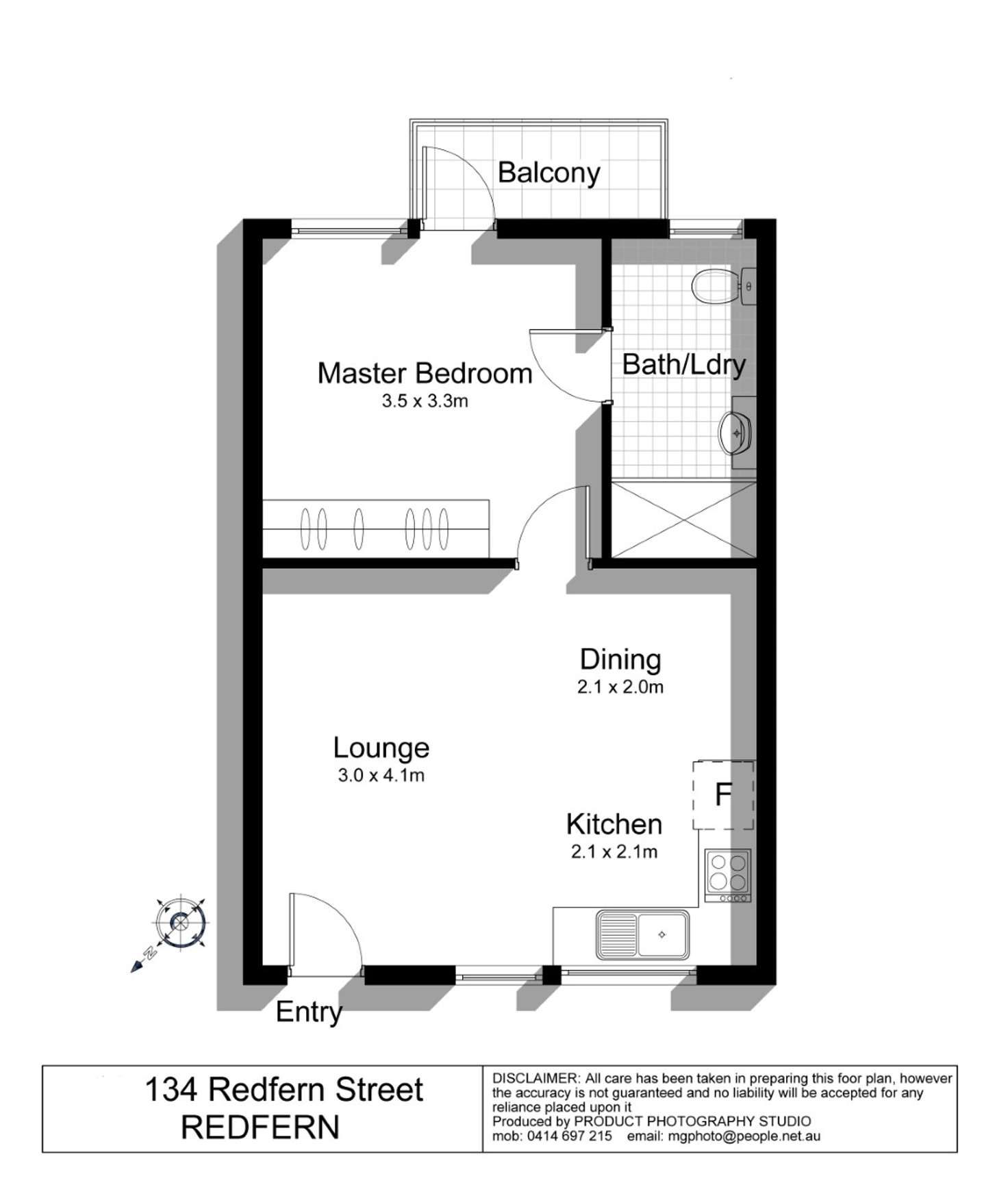Floorplan of Homely apartment listing, 24/134-138 Redfern Street,, Redfern NSW 2016