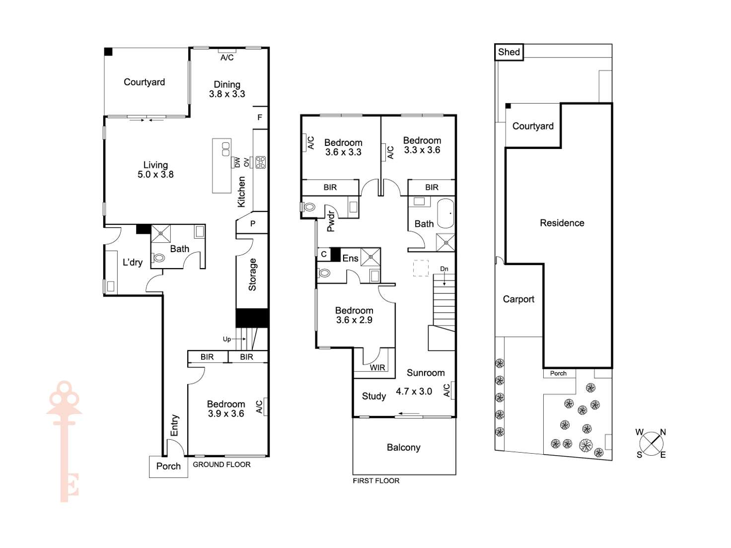 Floorplan of Homely townhouse listing, 62A Outlook Drive, Glenroy VIC 3046