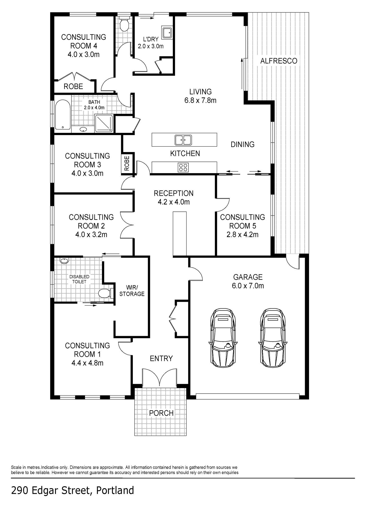 Floorplan of Homely house listing, 290 Edgar Street, Portland VIC 3305