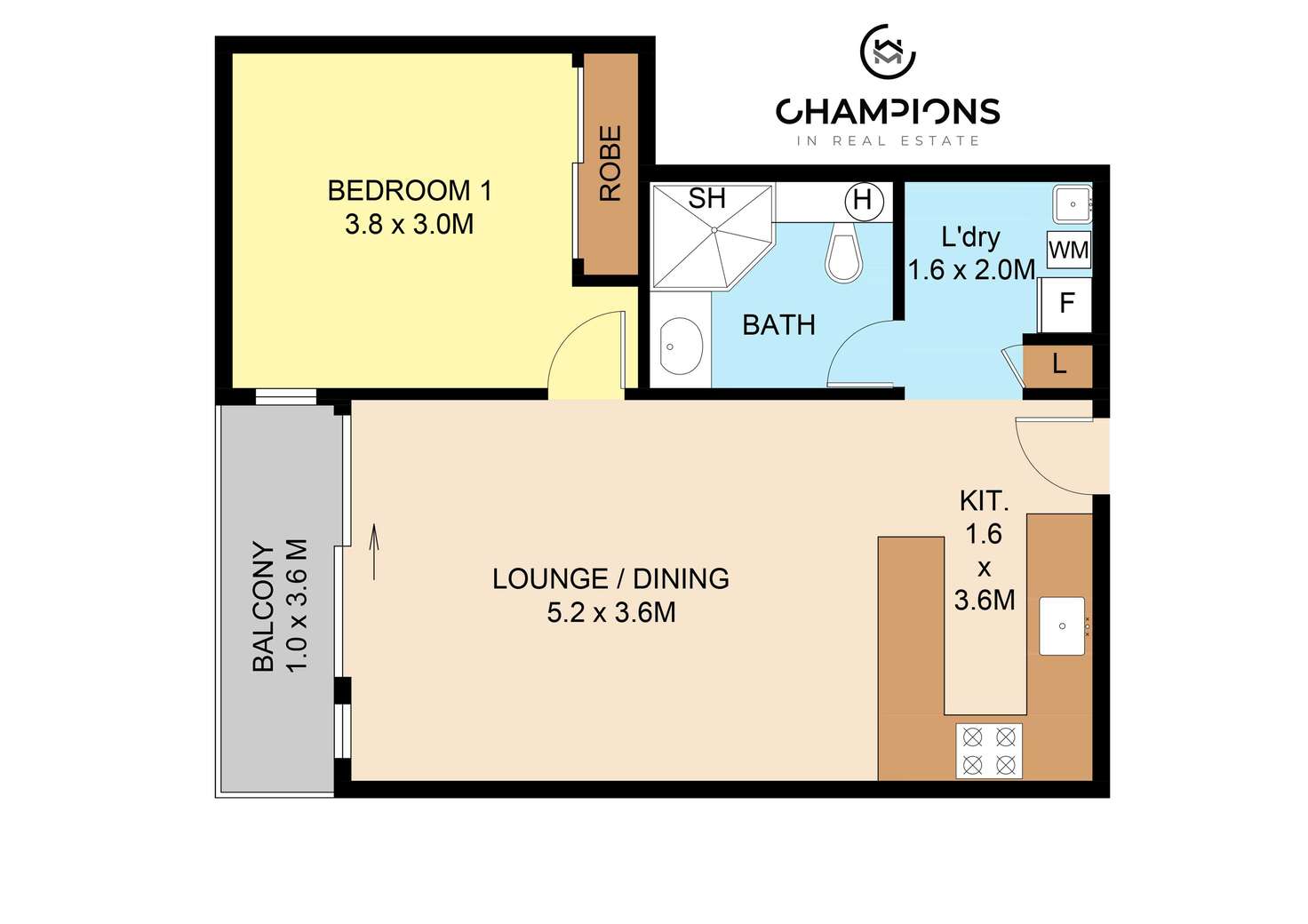Floorplan of Homely unit listing, 347/175 Lake Street, Cairns City QLD 4870