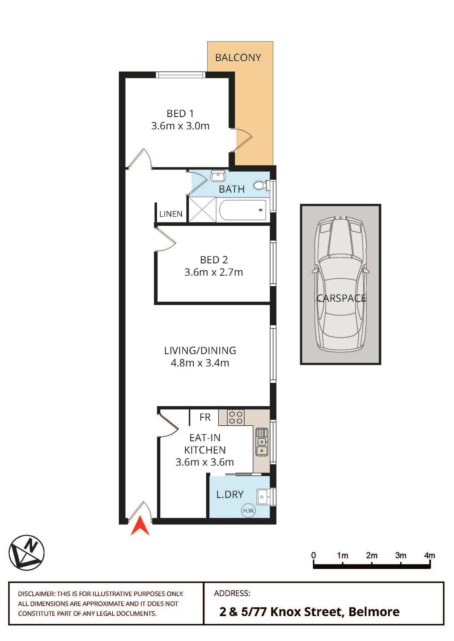 Floorplan of Homely blockOfUnits listing, 77 Knox Street, Belmore NSW 2192
